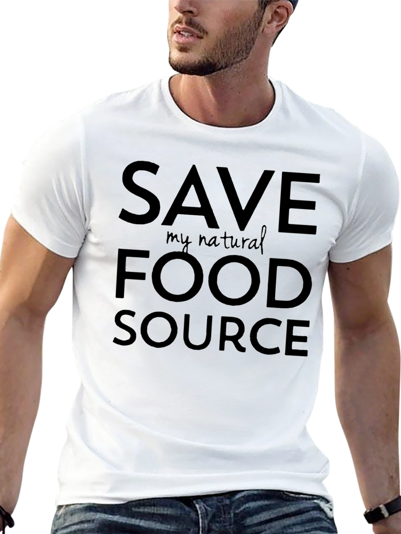Save My Natural Food Source Black T-Shirt