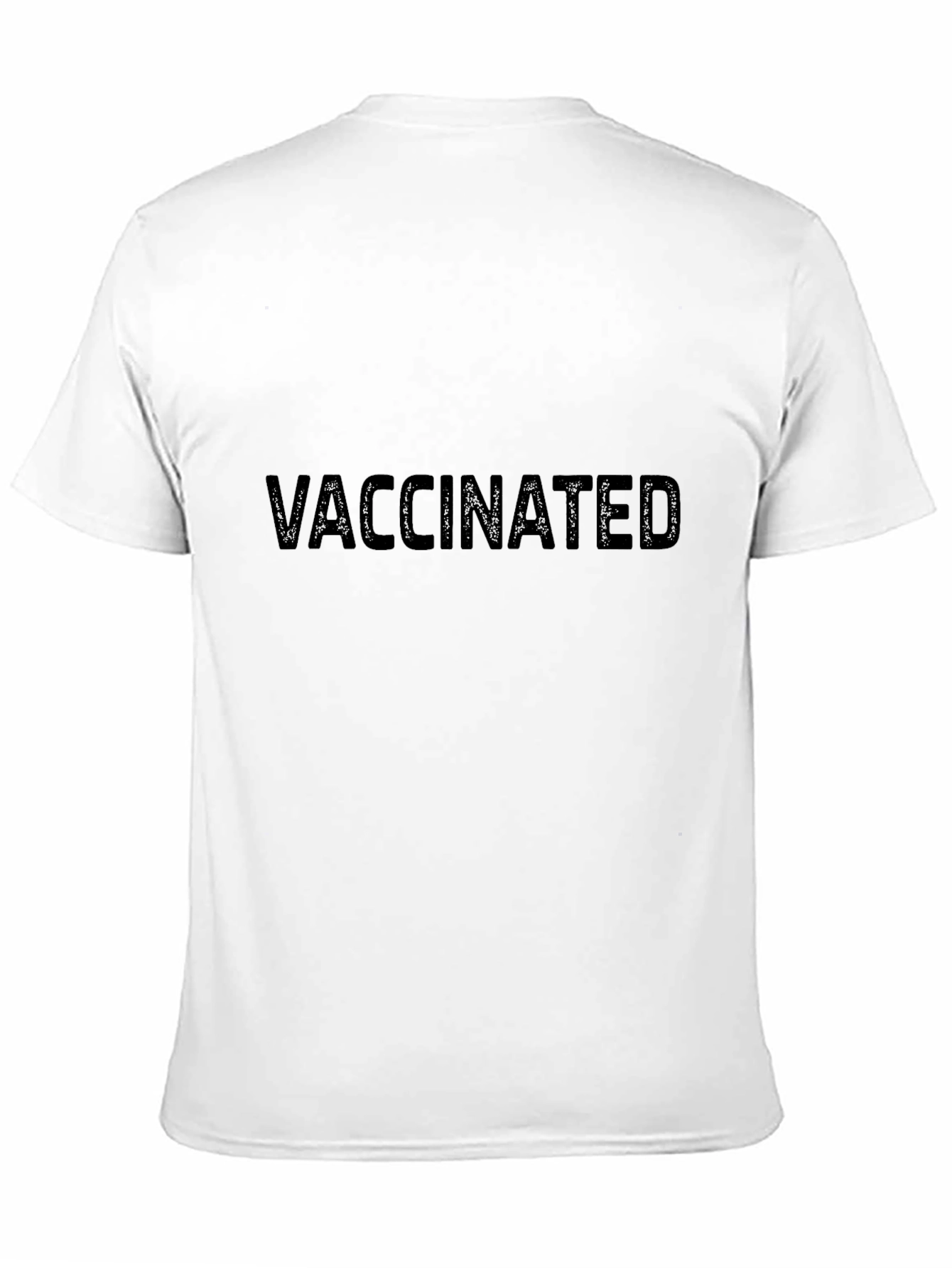 Vaccinated Black T-Shirt