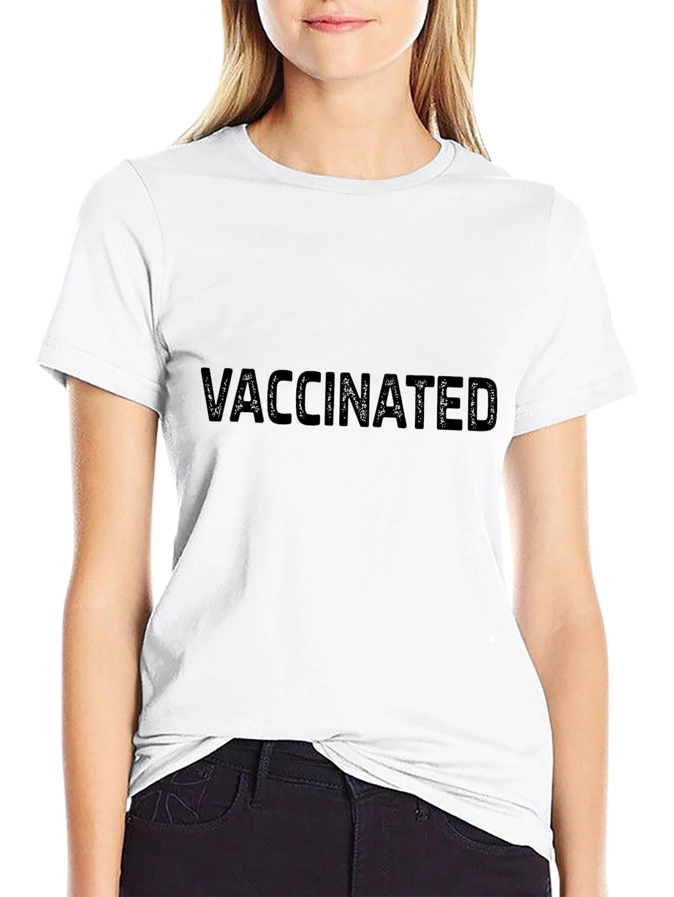 Vaccinated Black T-Shirt