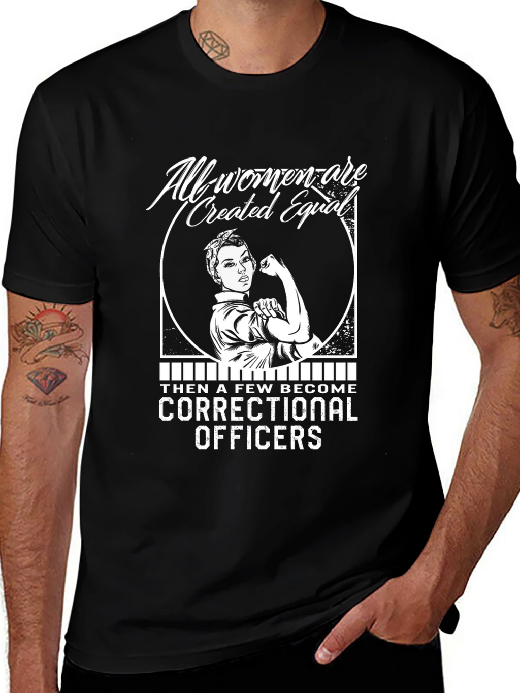 Correctional Officer Rosie the Riveter T-Shirt