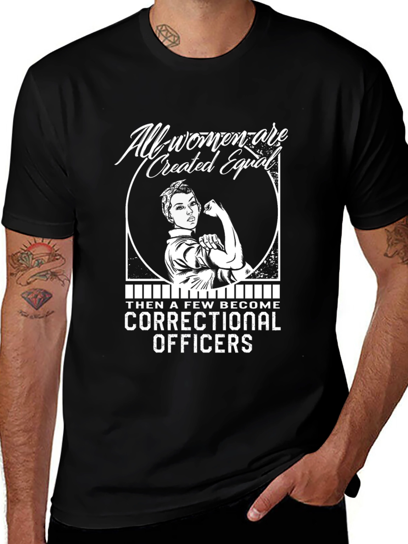 Correctional Officer Rosie the Riveter T-Shirt