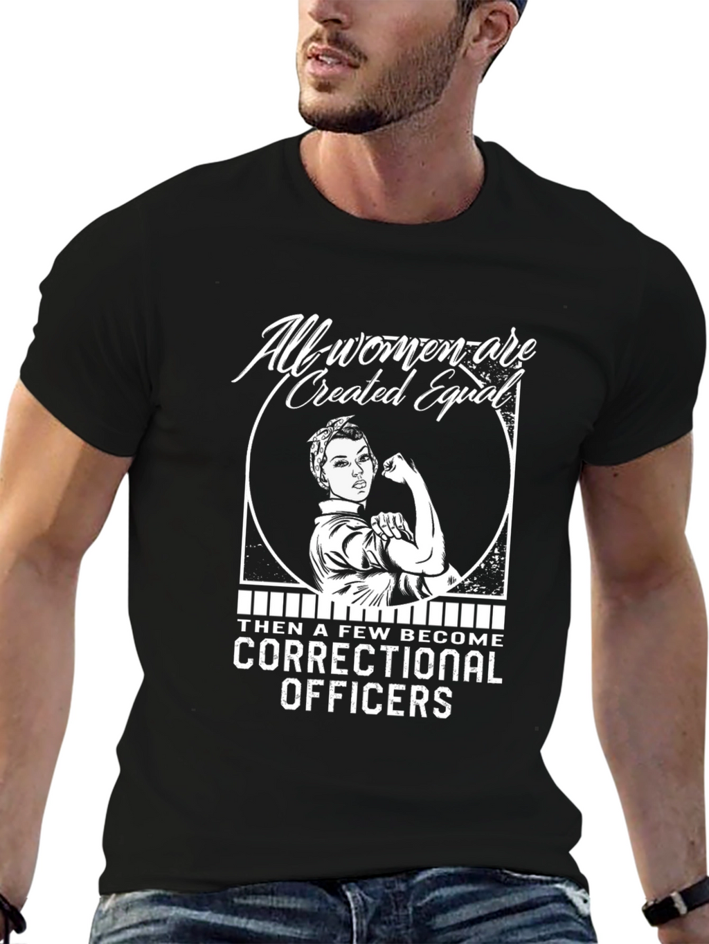 Correctional Officer Rosie the Riveter T-Shirt