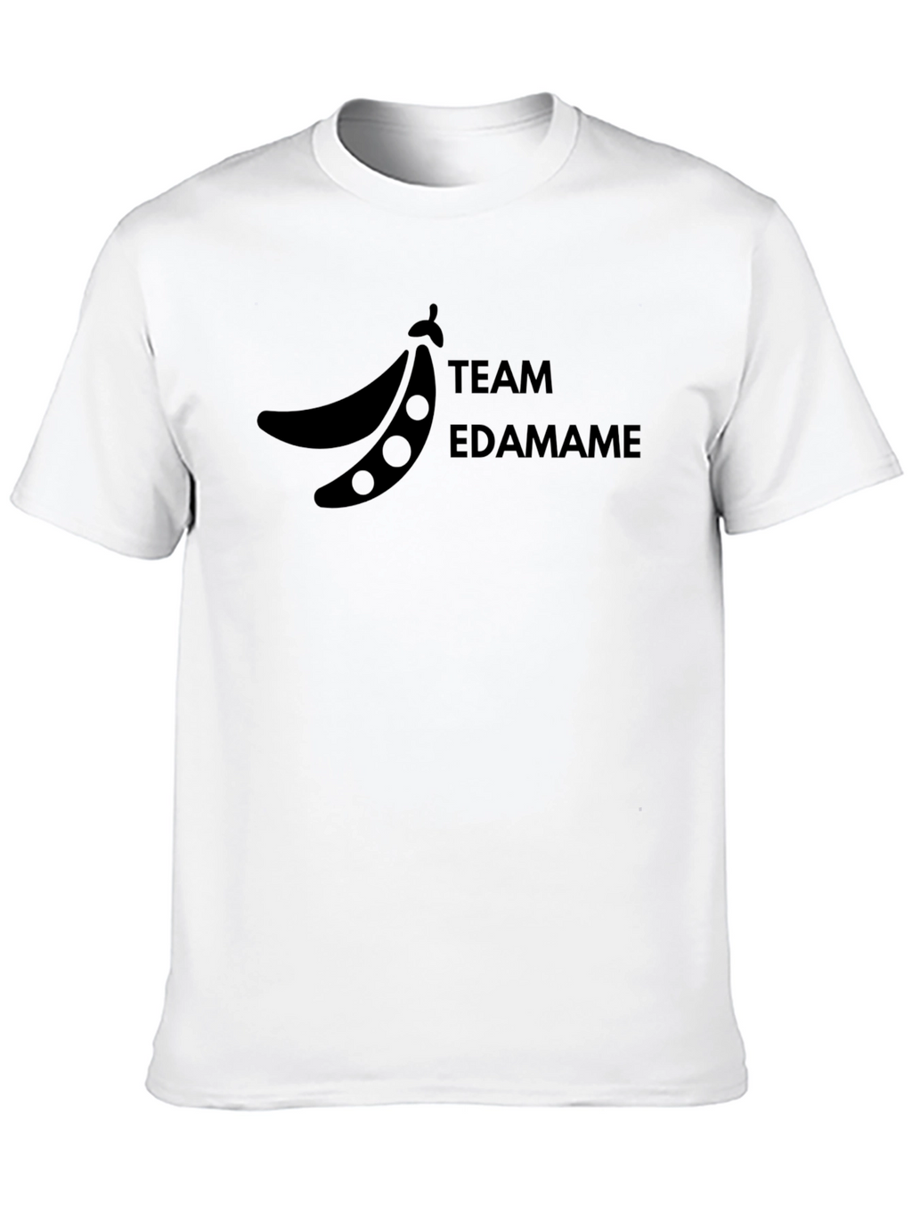 Team Edamame Graphic T-Shirt - Black Casual Wear