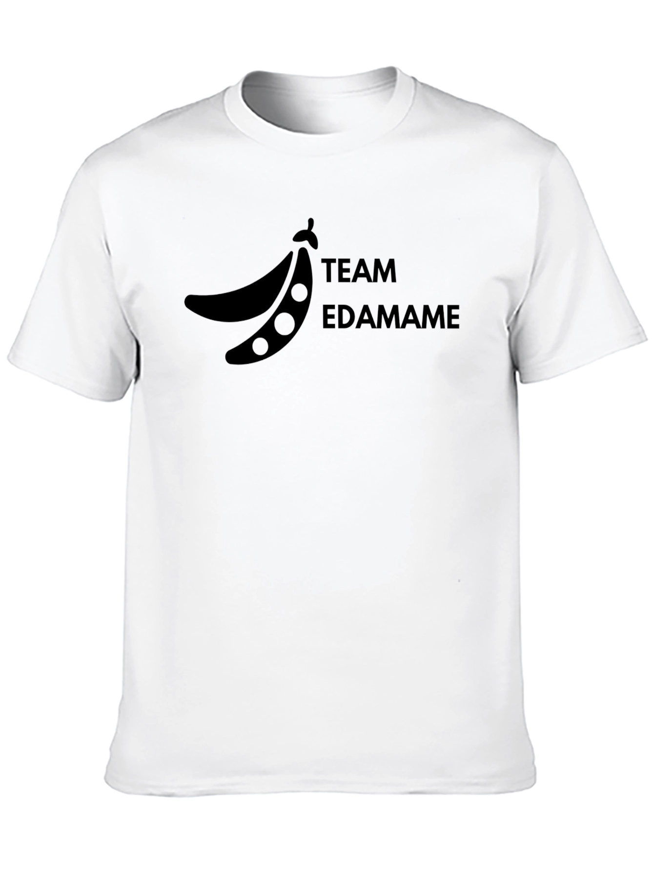 Team Edamame Graphic T-Shirt - Black Casual Wear