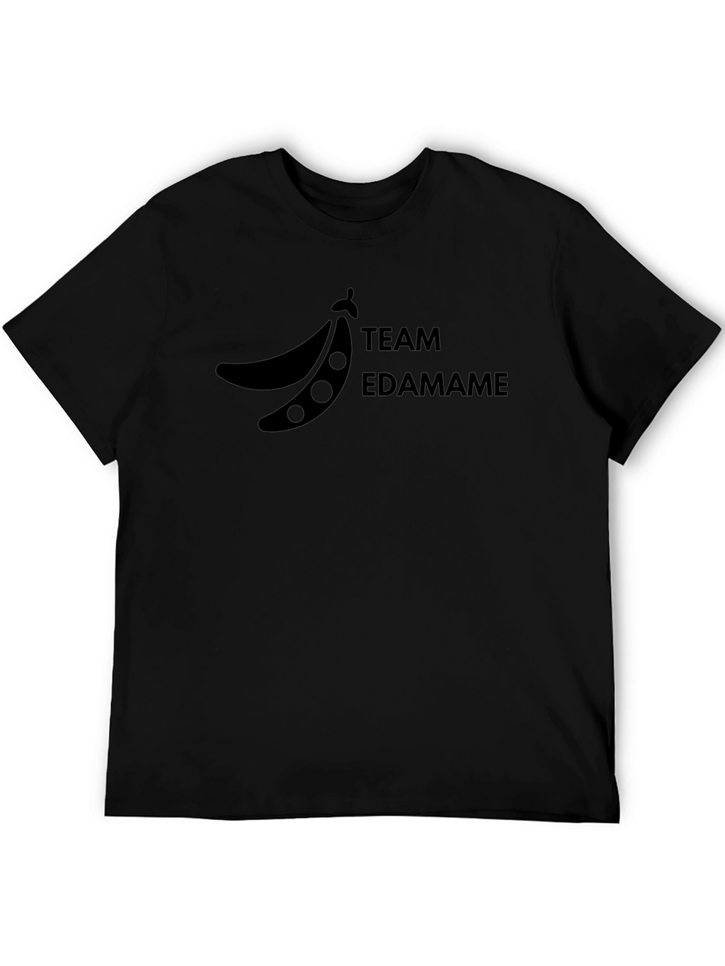 Team Edamame Graphic T-Shirt - Black Casual Wear