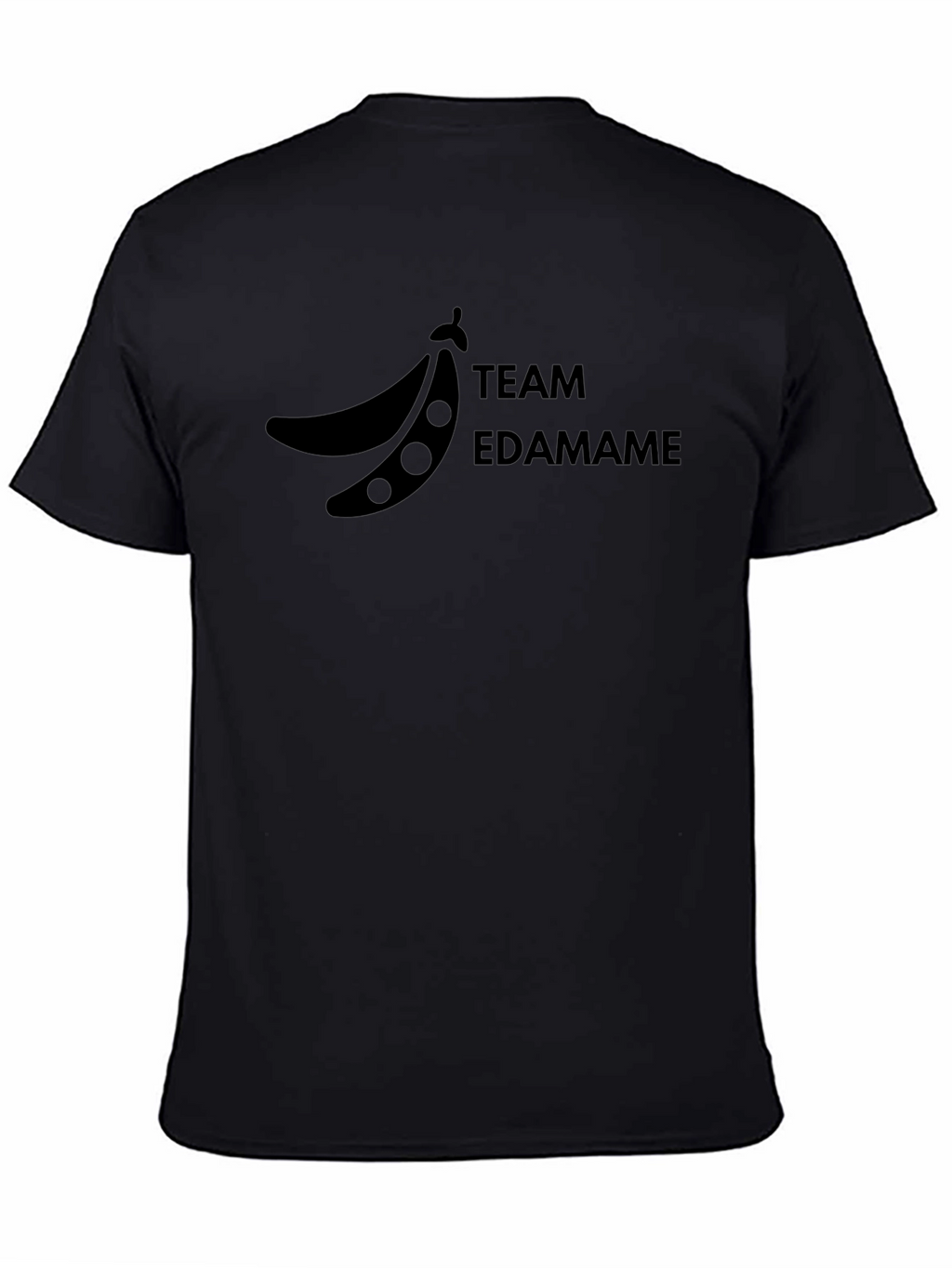 Team Edamame Graphic T-Shirt - Black Casual Wear