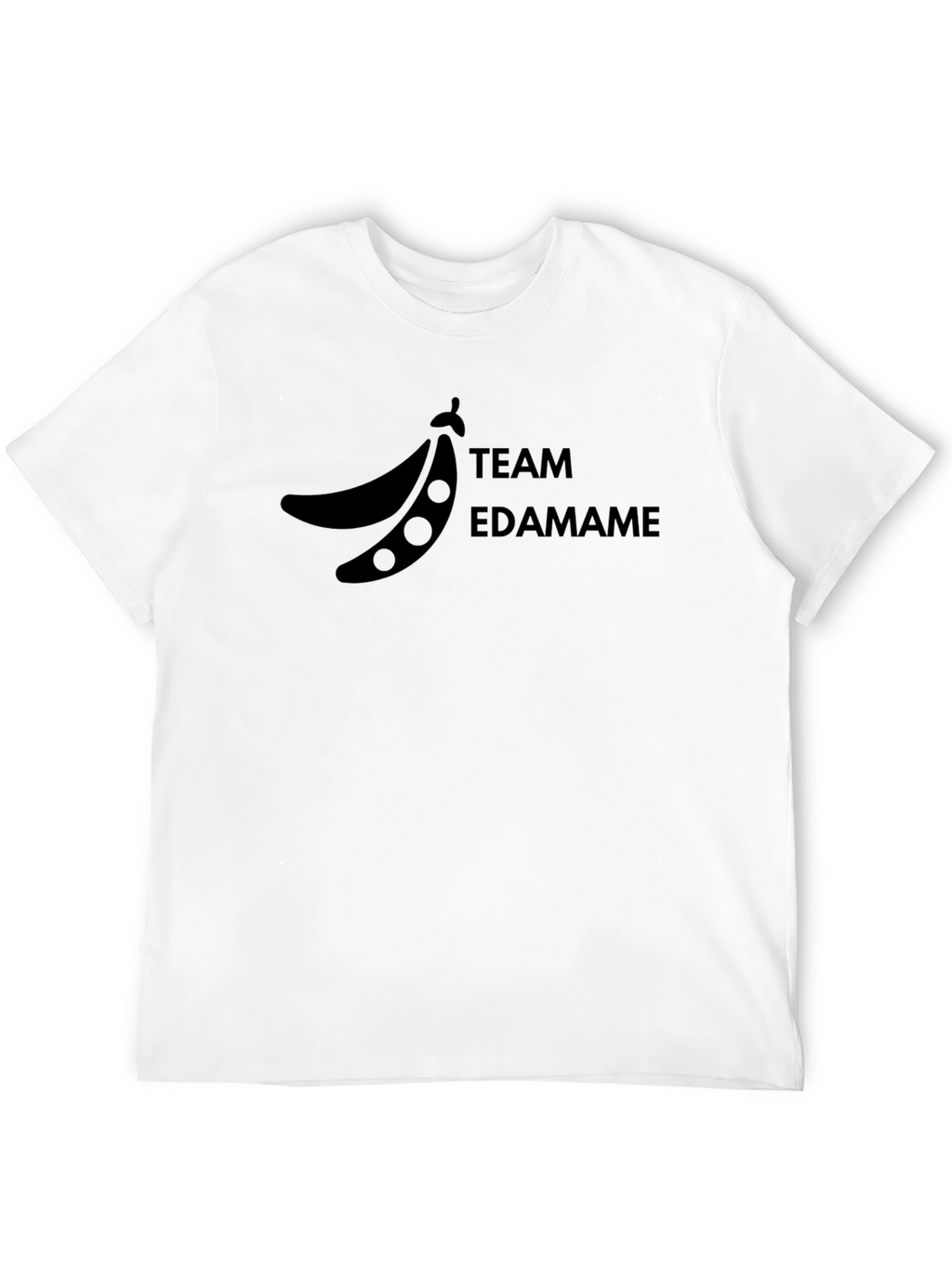 Team Edamame Graphic T-Shirt - Black Casual Wear