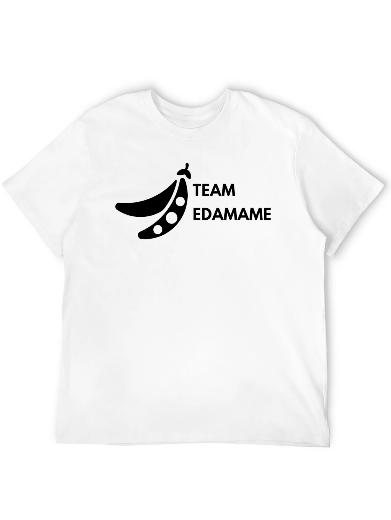 Team Edamame Graphic T-Shirt - Black Casual Wear