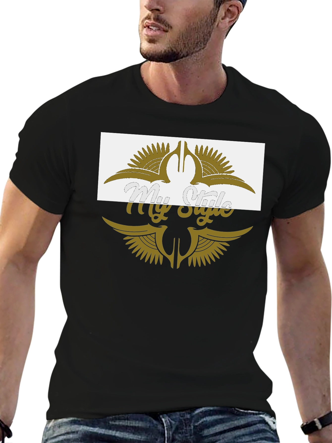 My Style Black Graphic T-Shirt