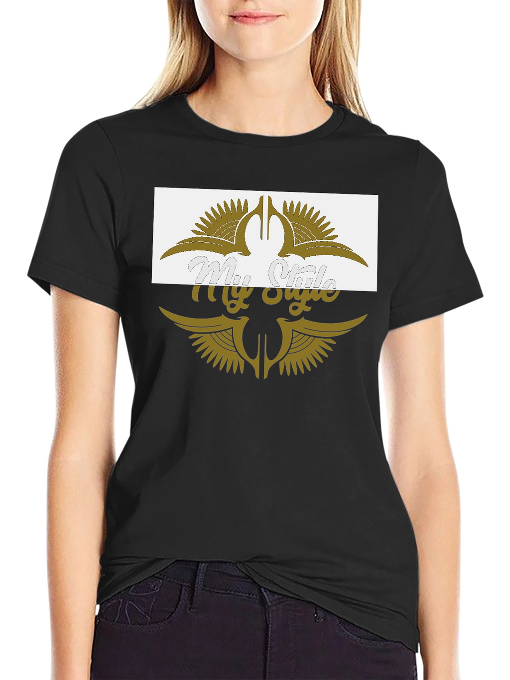My Style Black Graphic T-Shirt