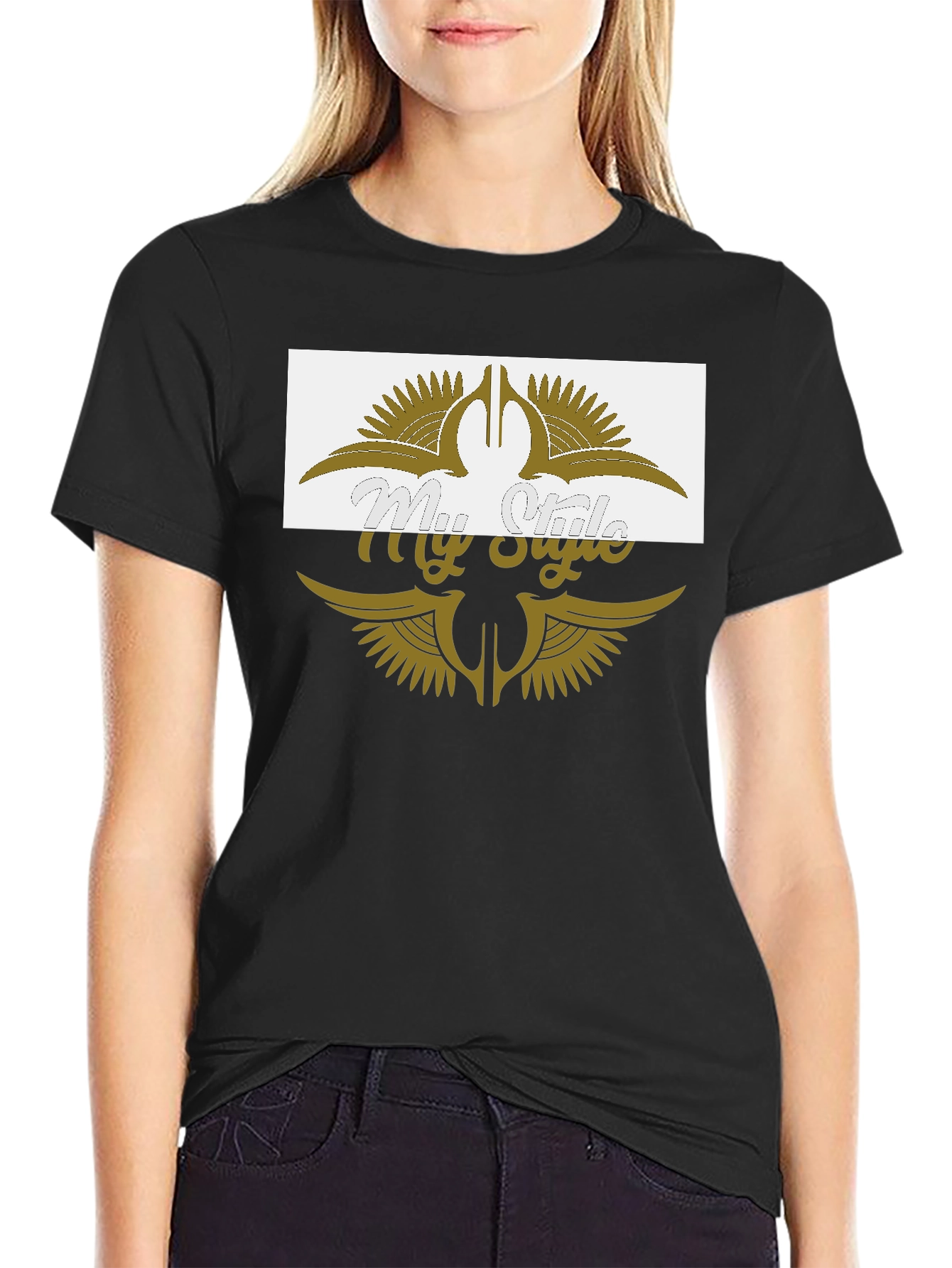 My Style Black Graphic T-Shirt