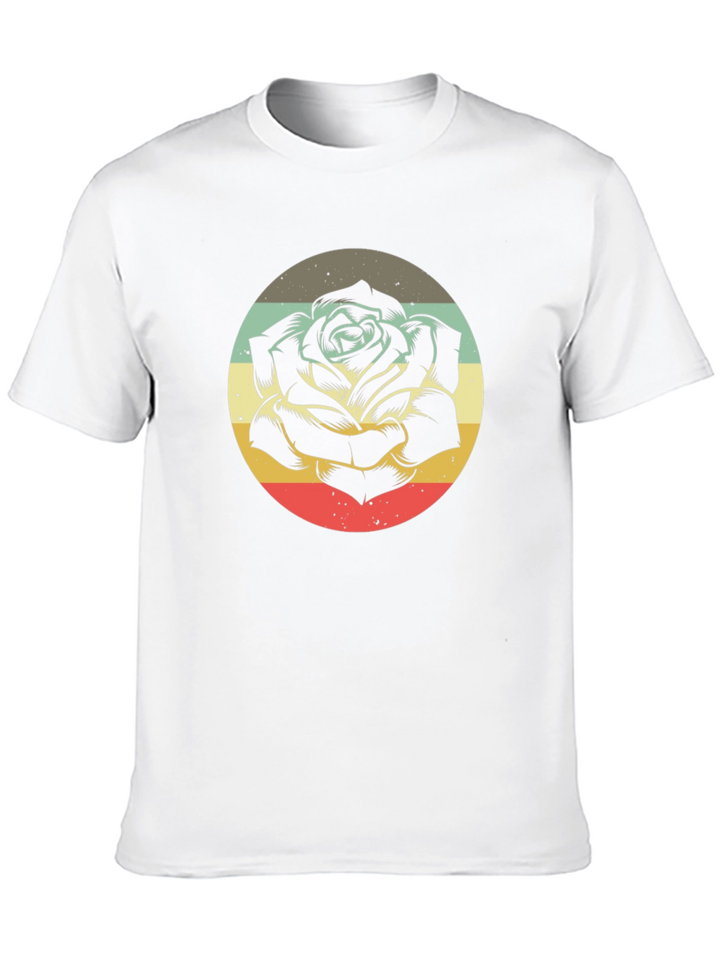 Retro Rose Graphic T-Shirt