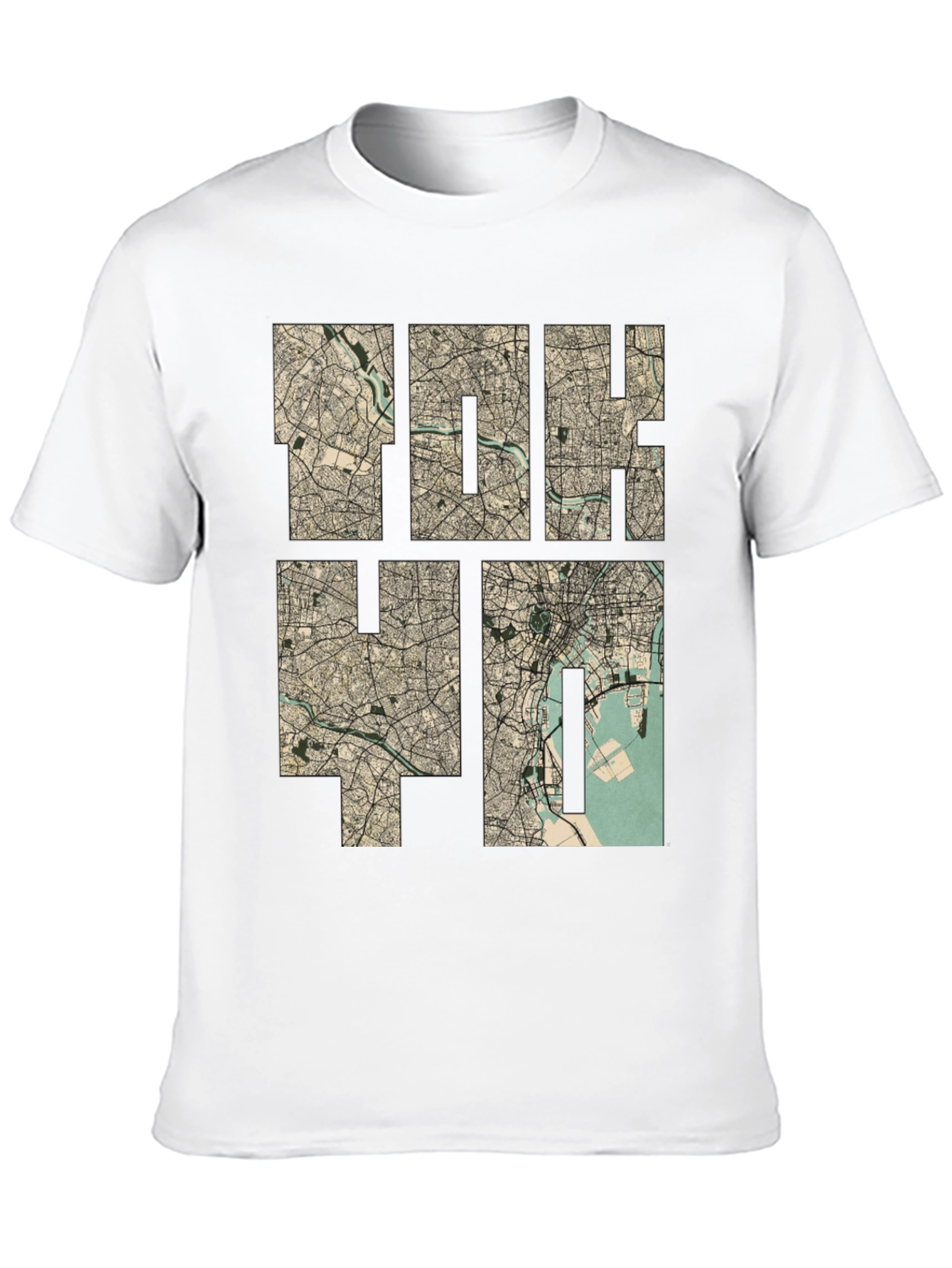 Tokyo Map Print Tee