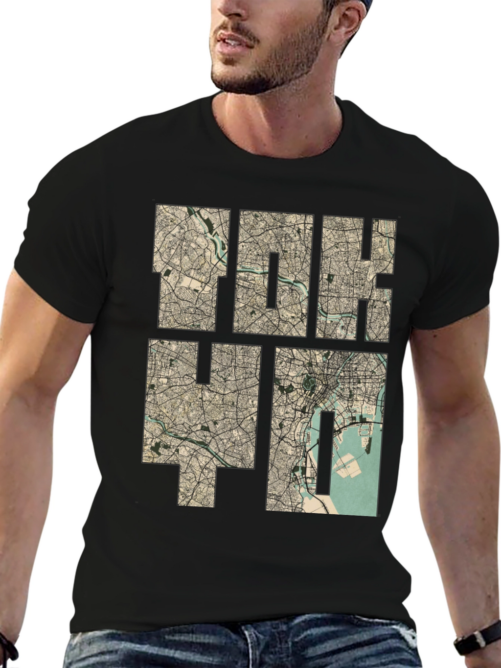 Tokyo Map Print Tee