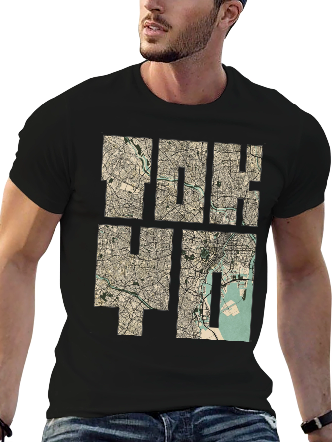 Tokyo Map Print Tee