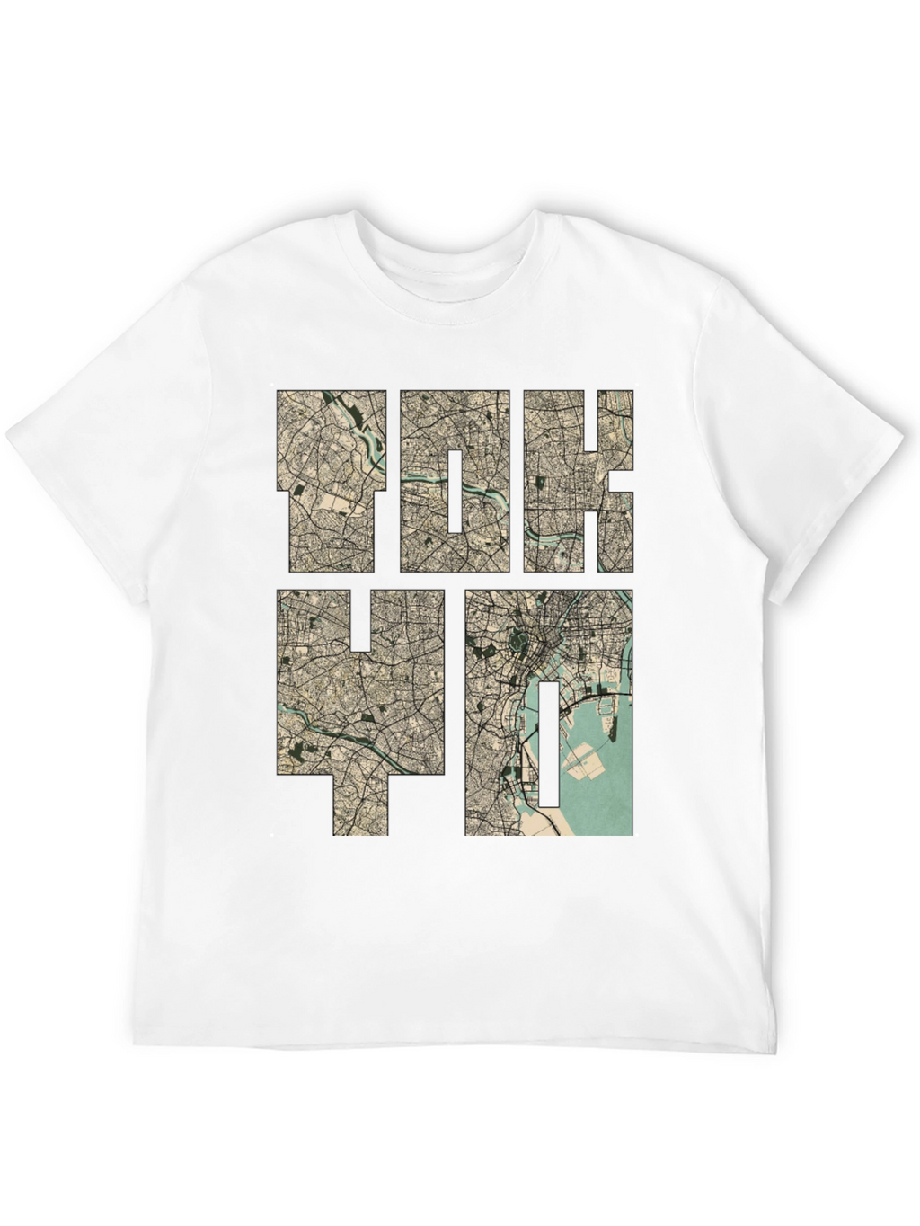 Tokyo Map Print Tee