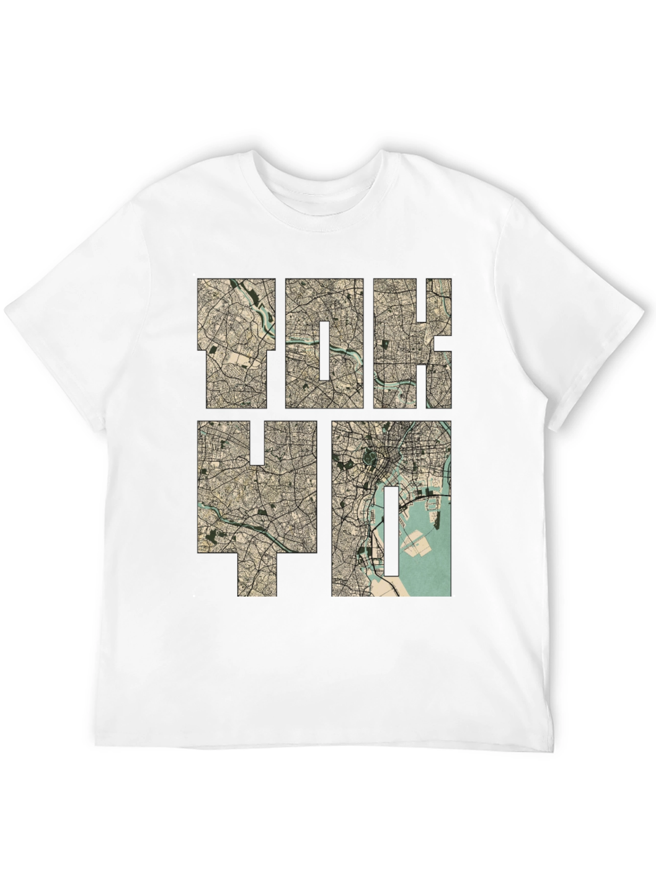 Tokyo Map Print Tee