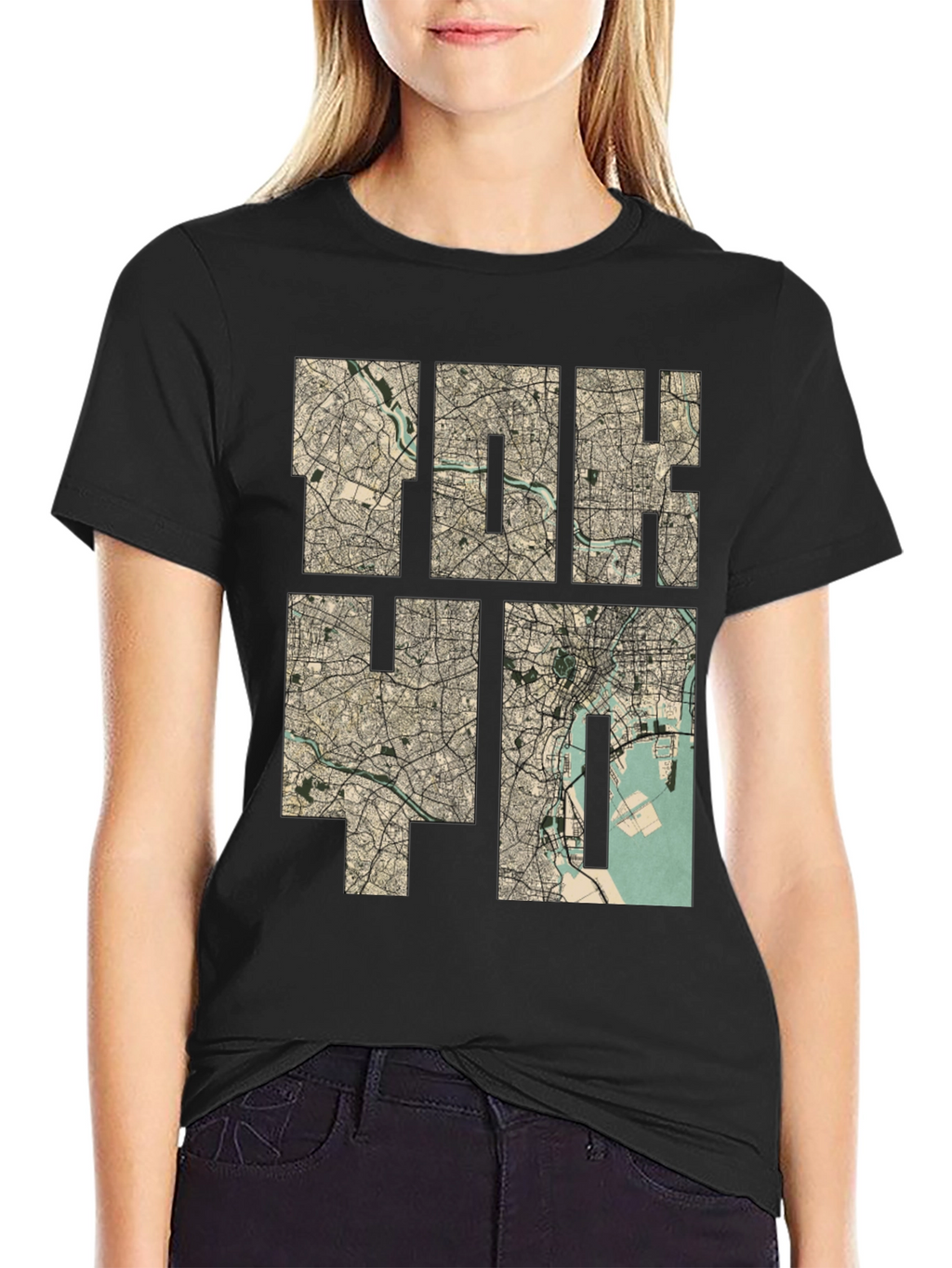 Tokyo Map Print Tee