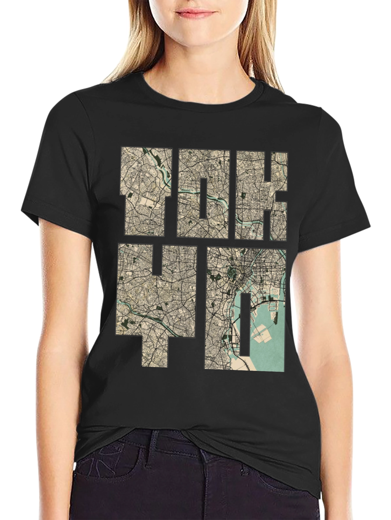 Tokyo Map Print Tee