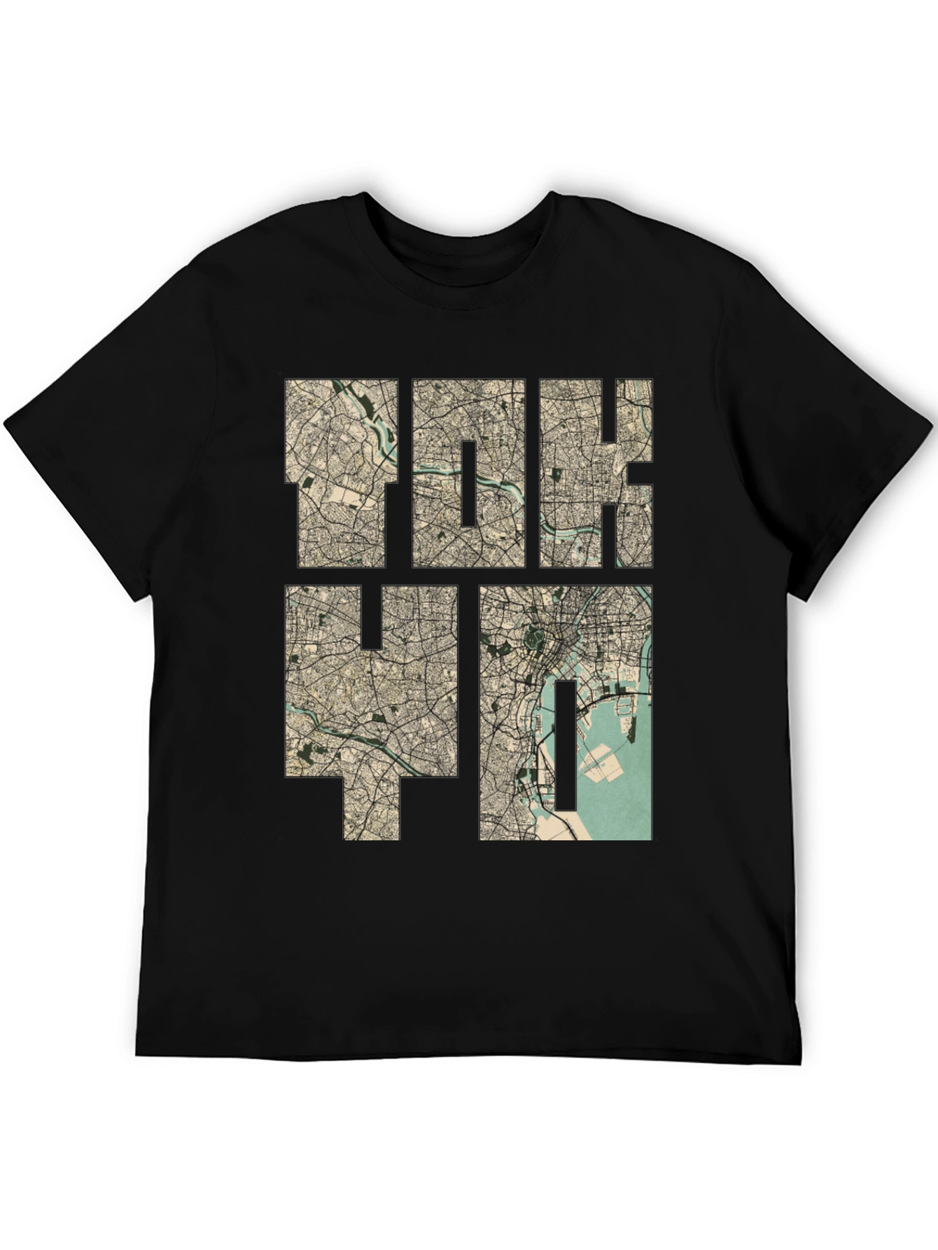 Tokyo Map Print Tee