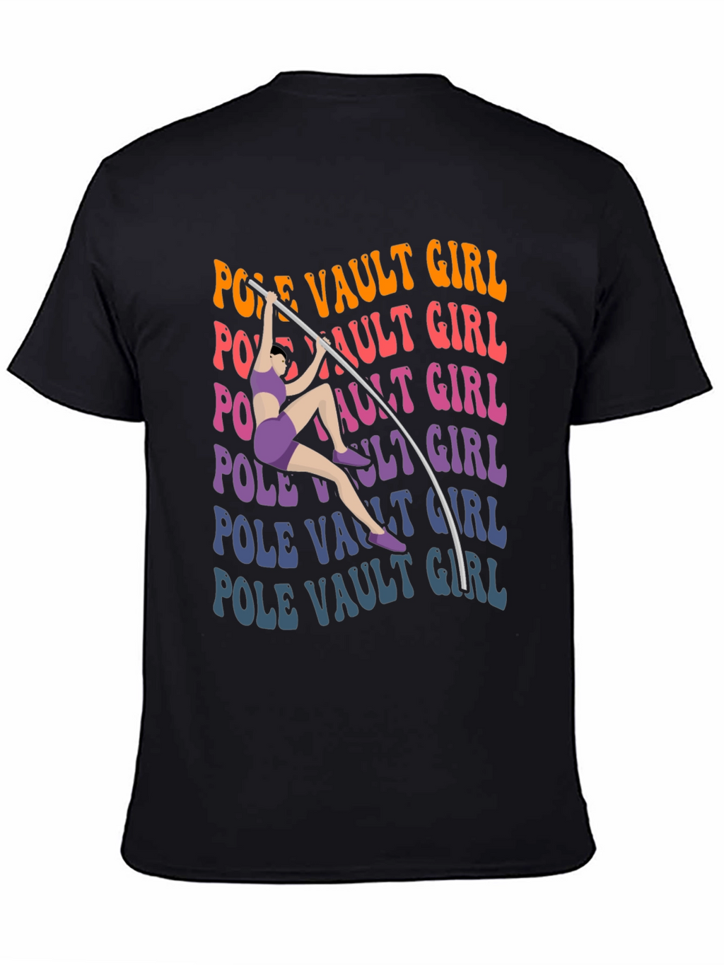 Pole Vault Girl T-Shirt Graphic Tee