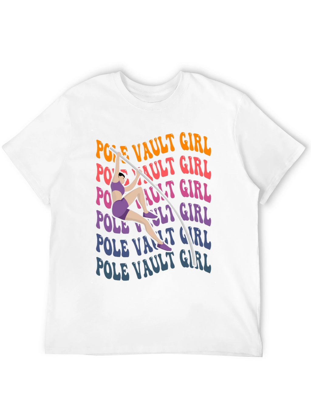 Pole Vault Girl T-Shirt Graphic Tee