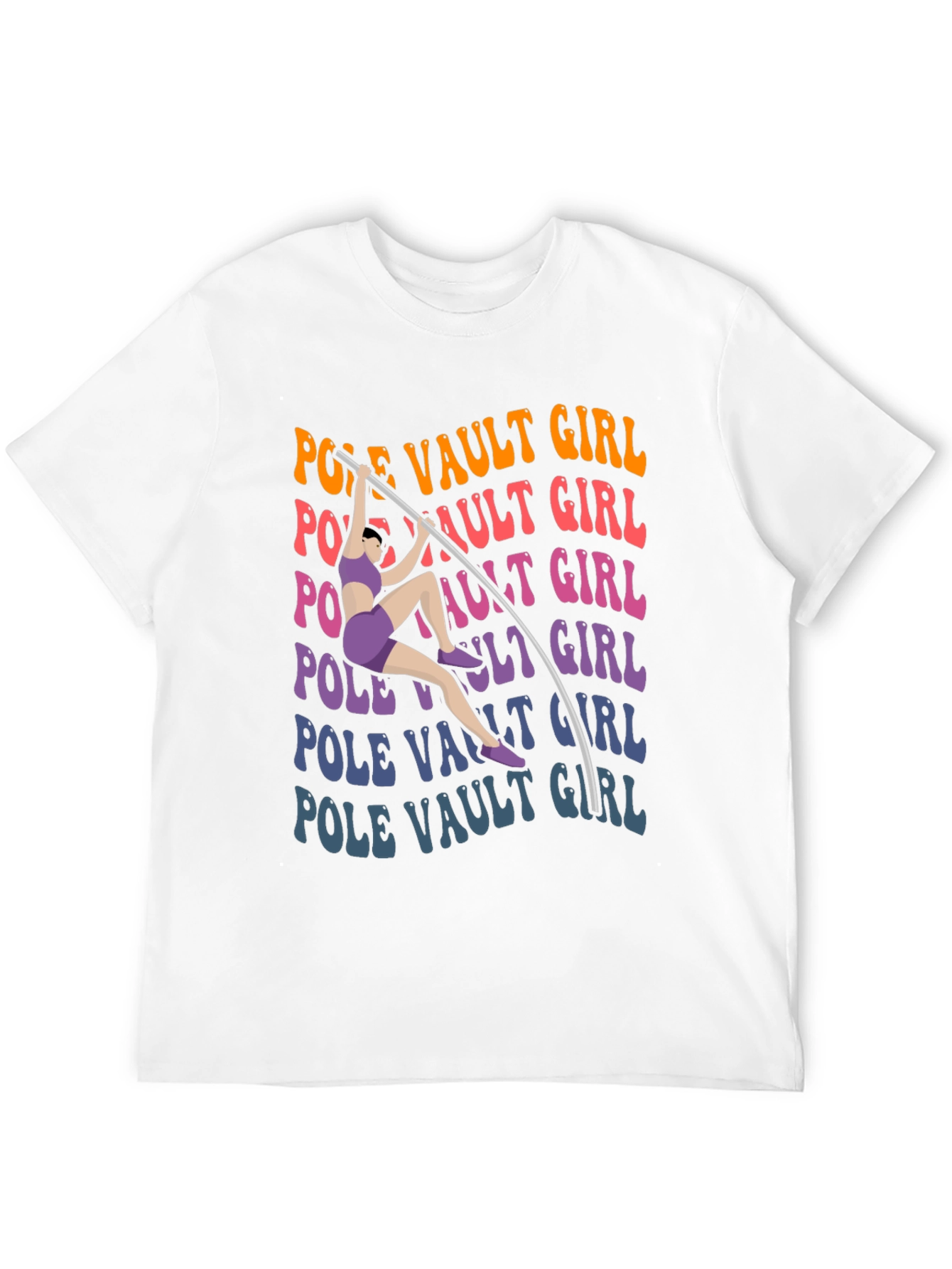 Pole Vault Girl T-Shirt Graphic Tee