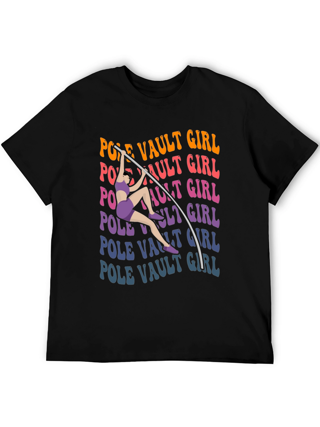 Pole Vault Girl T-Shirt Graphic Tee