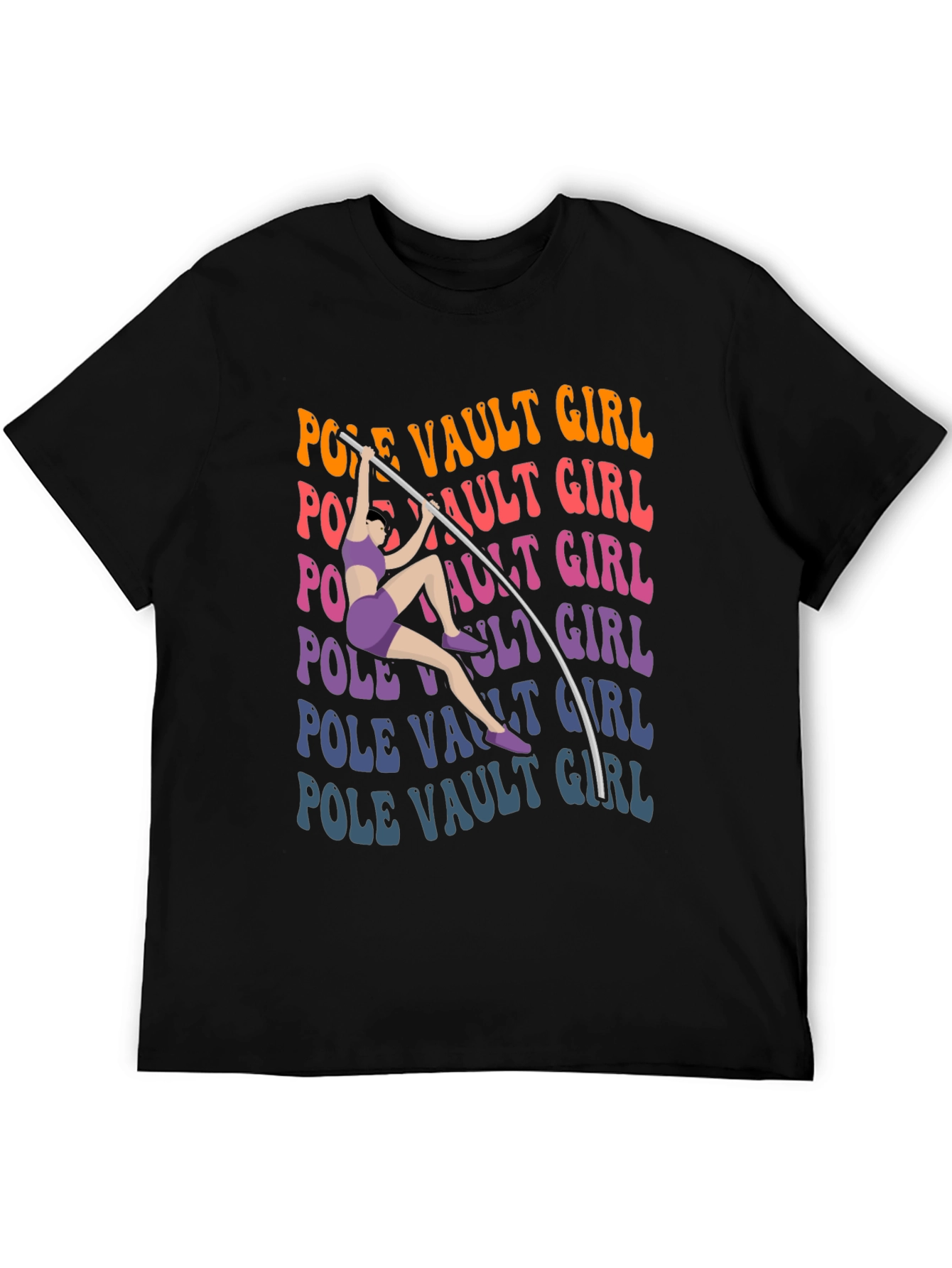 Pole Vault Girl T-Shirt Graphic Tee