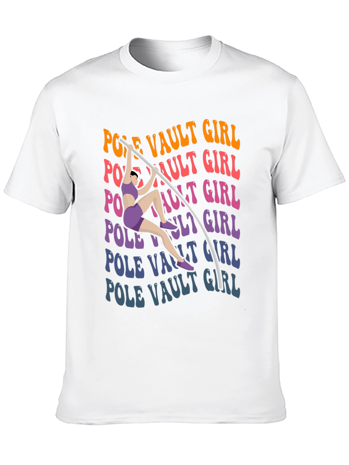 Pole Vault Girl T-Shirt Graphic Tee
