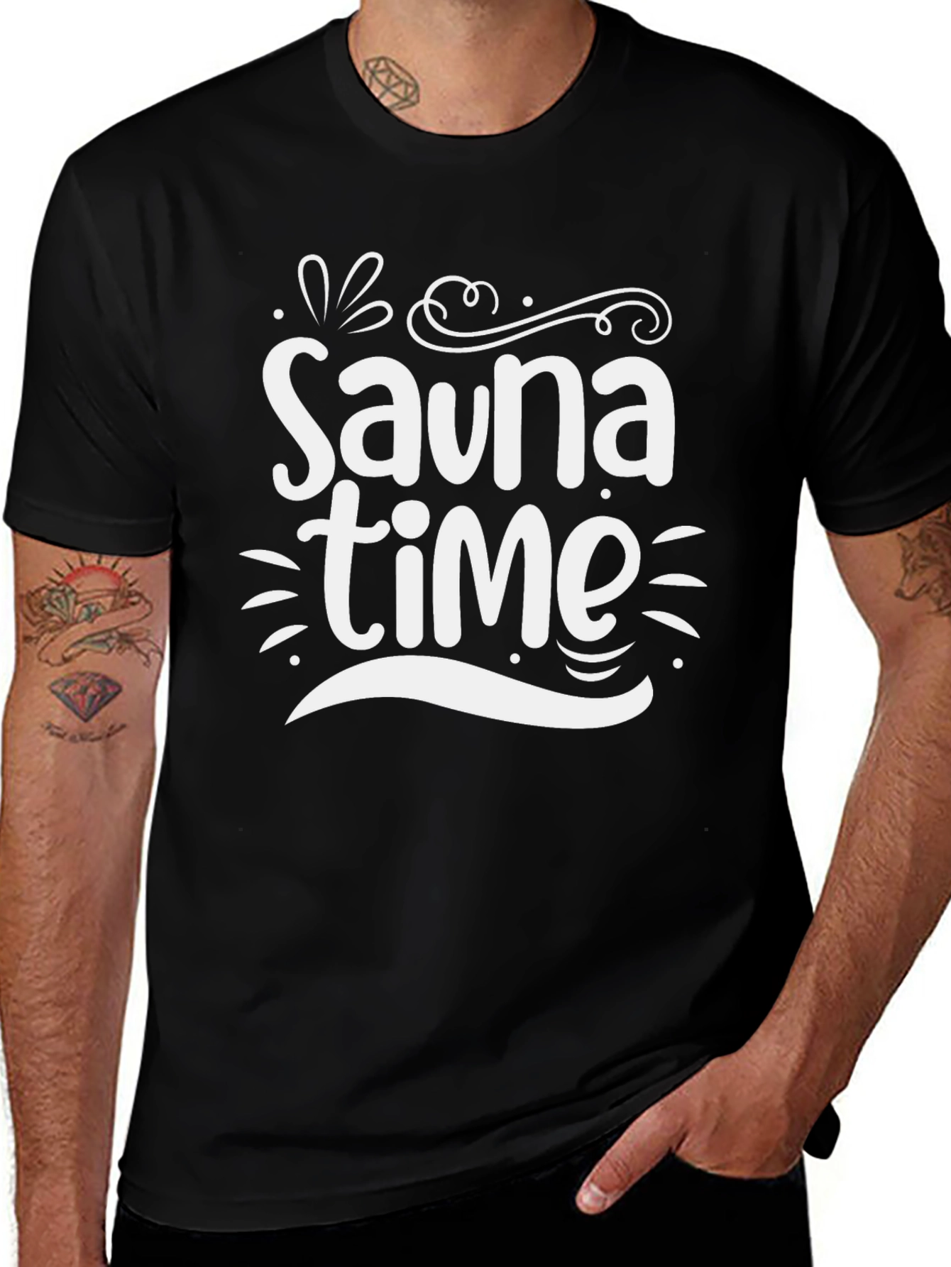 Sauna Time Graphic Tee - Soft Cotton Comfort