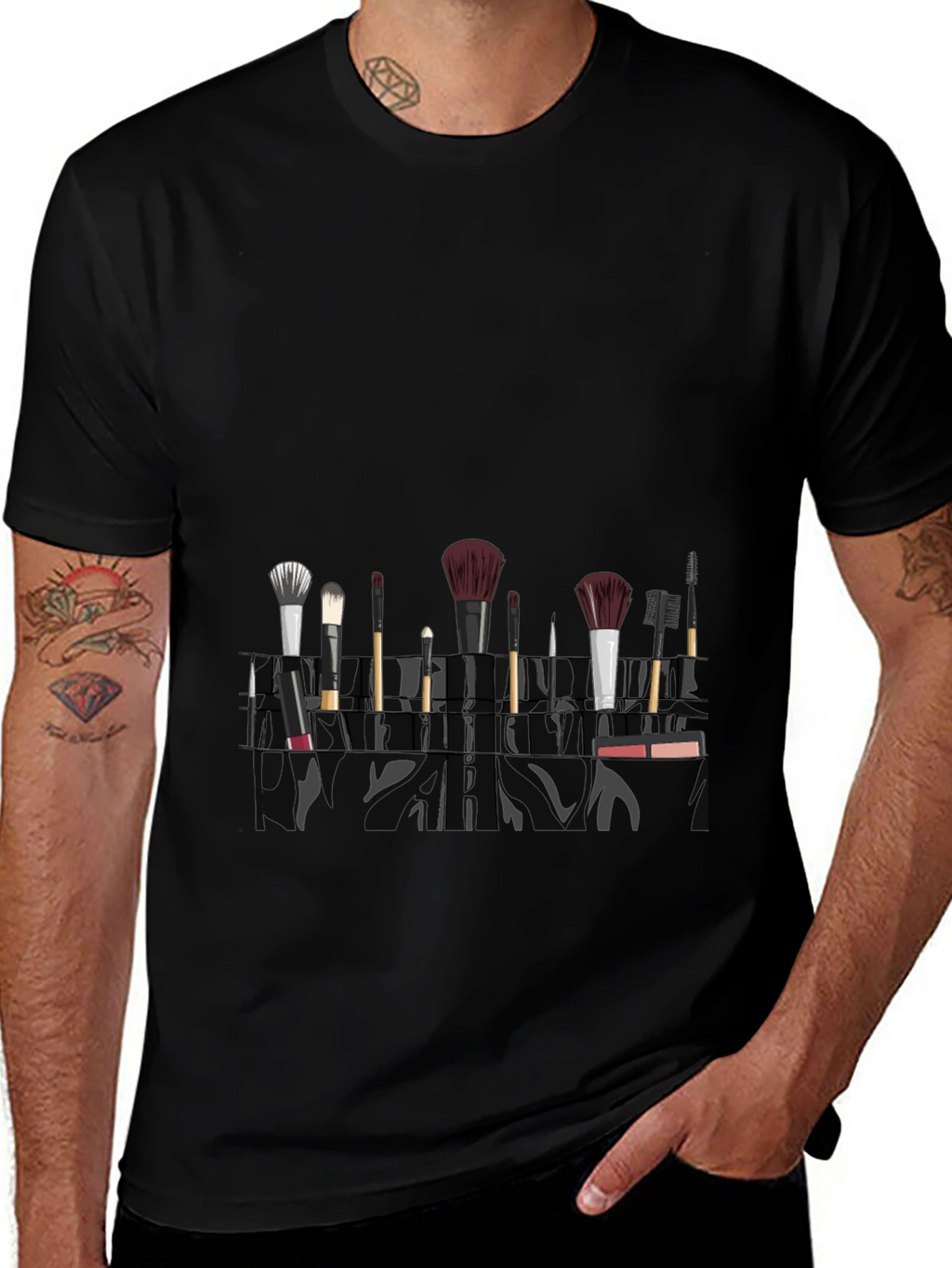 Makeup Brush T-Shirt - Stylish and Unique Design