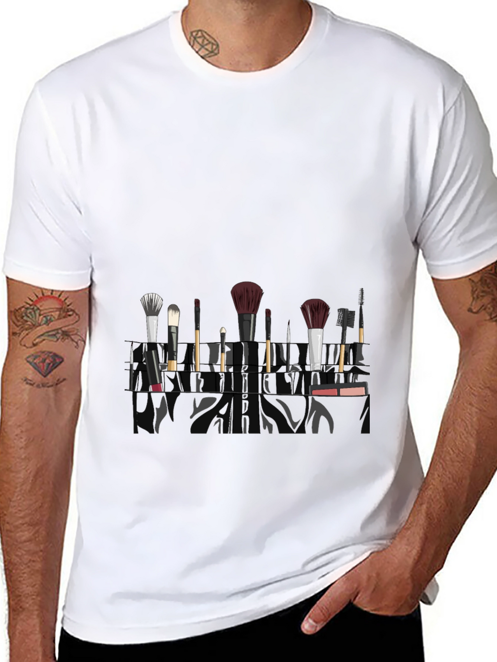 Makeup Brush T-Shirt - Stylish and Unique Design