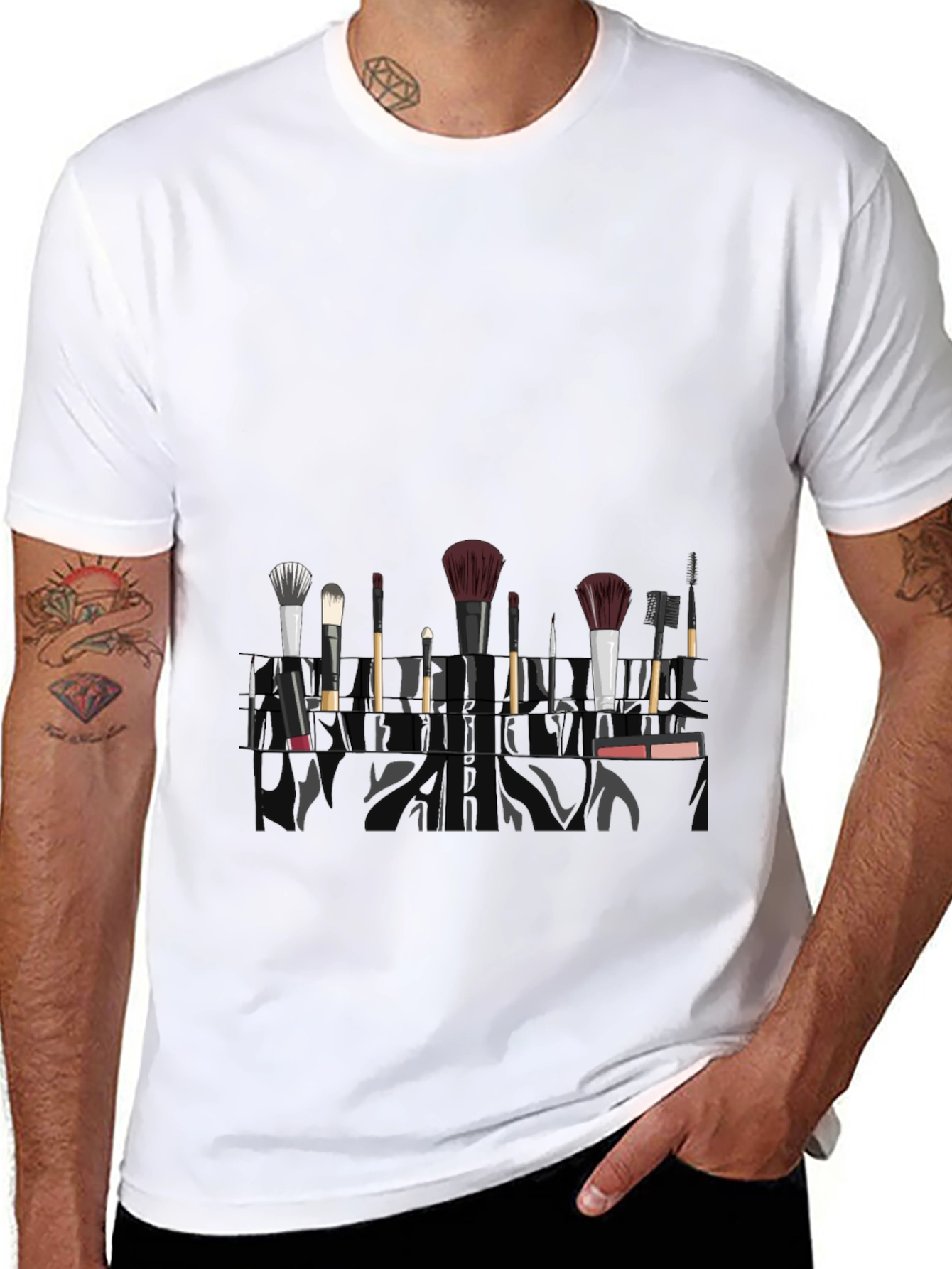Makeup Brush T-Shirt - Stylish and Unique Design