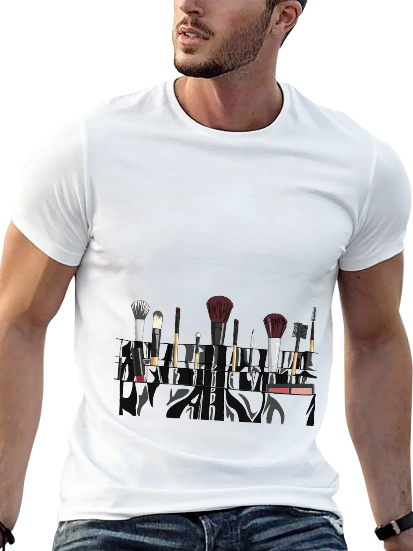 Makeup Brush T-Shirt - Stylish and Unique Design