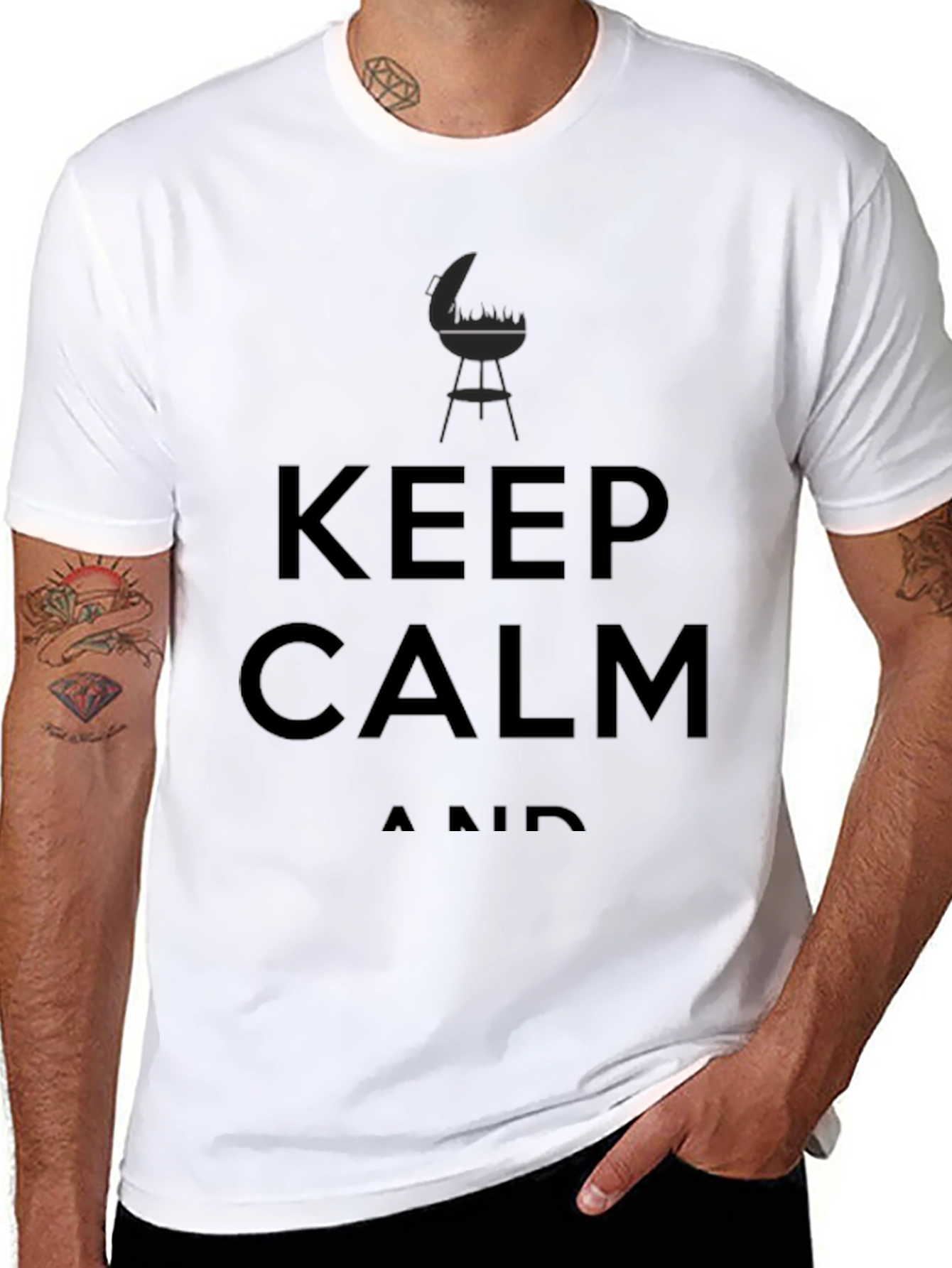 Keep Calm BBQ T-Shirt - Grill Master Edition