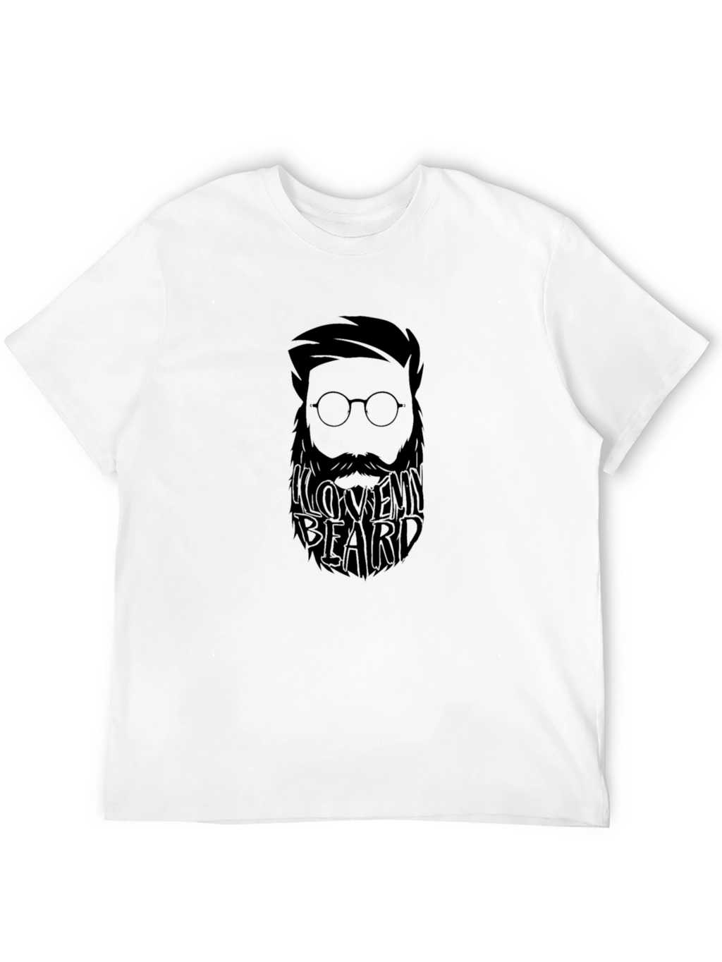 I Love My Beard Black T-Shirt - Mens Fashion
