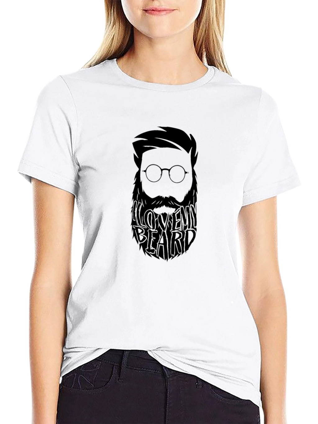 I Love My Beard Black T-Shirt - Mens Fashion