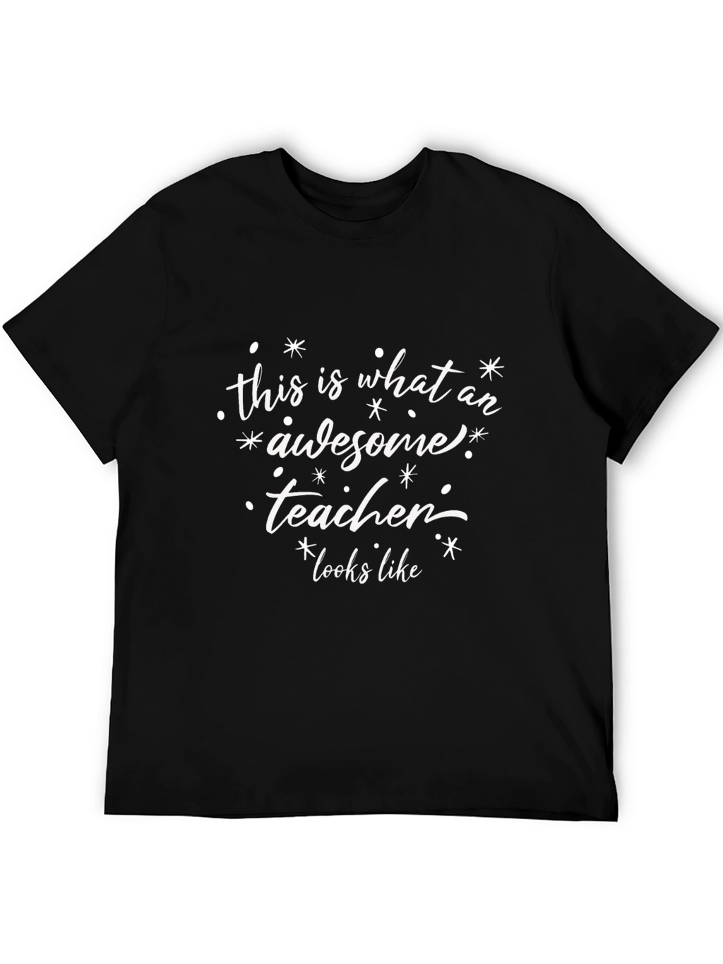 Awesome Teacher Graphic Tee - Unisex Black T-Shirt
