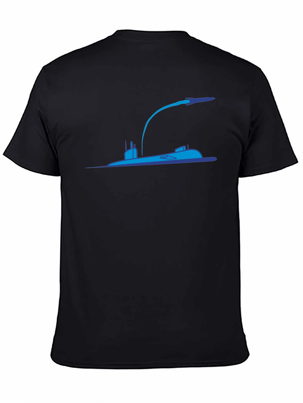 Submarine Rocket Black T-Shirt