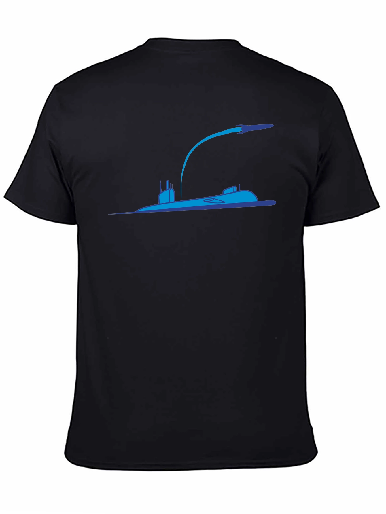 Submarine Rocket Black T-Shirt