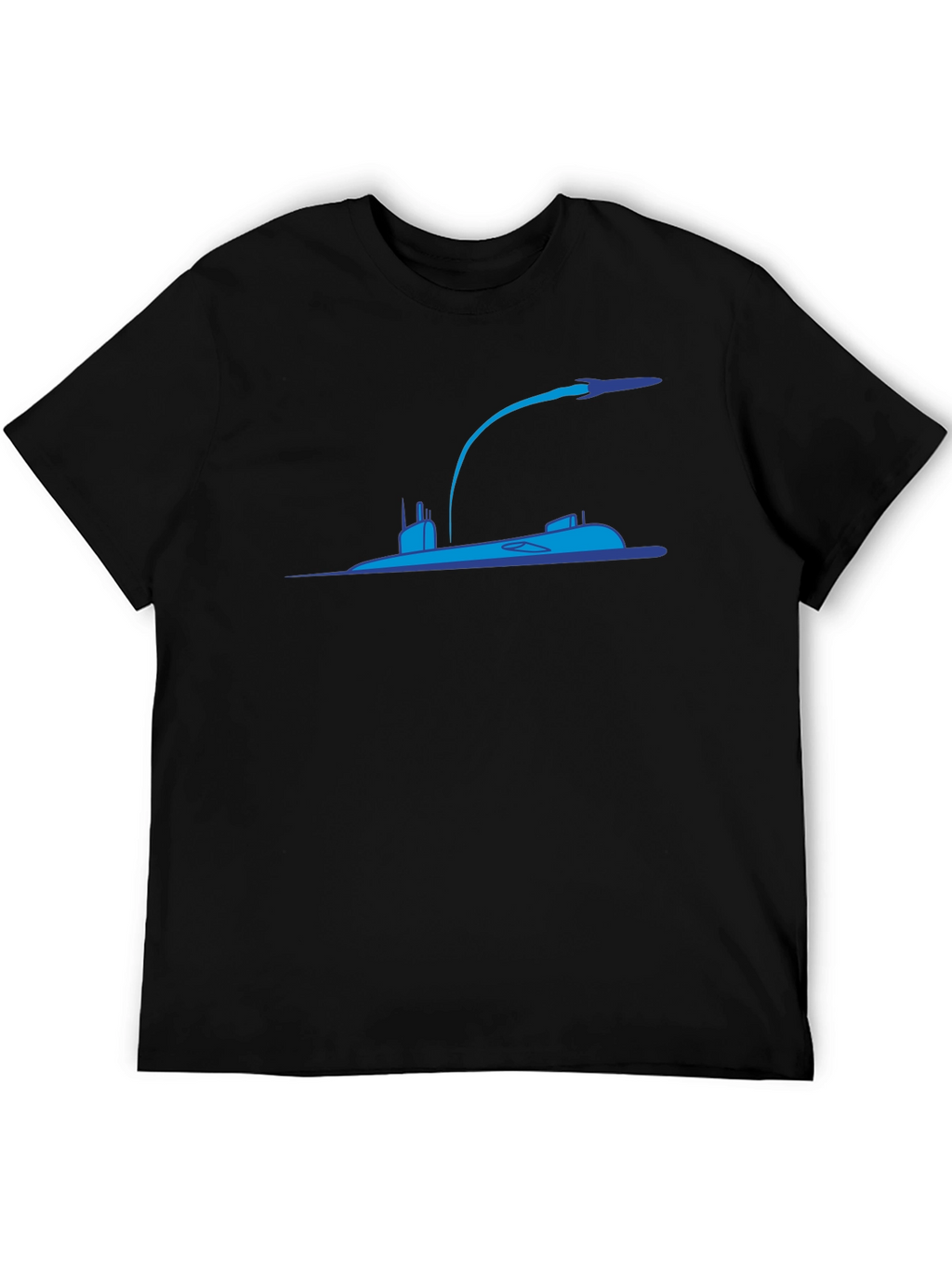 Submarine Rocket Black T-Shirt