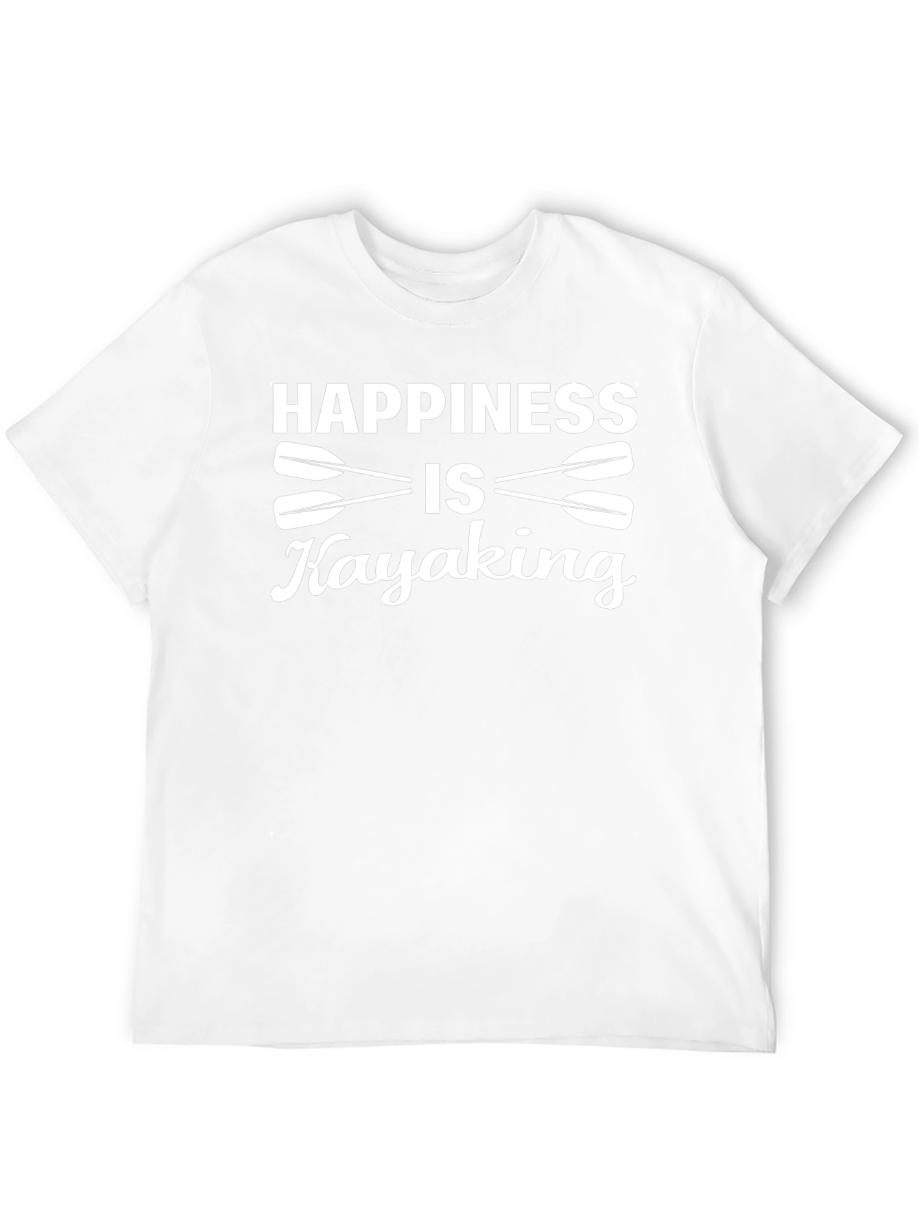 Happiness is Kayaking T-Shirt Black