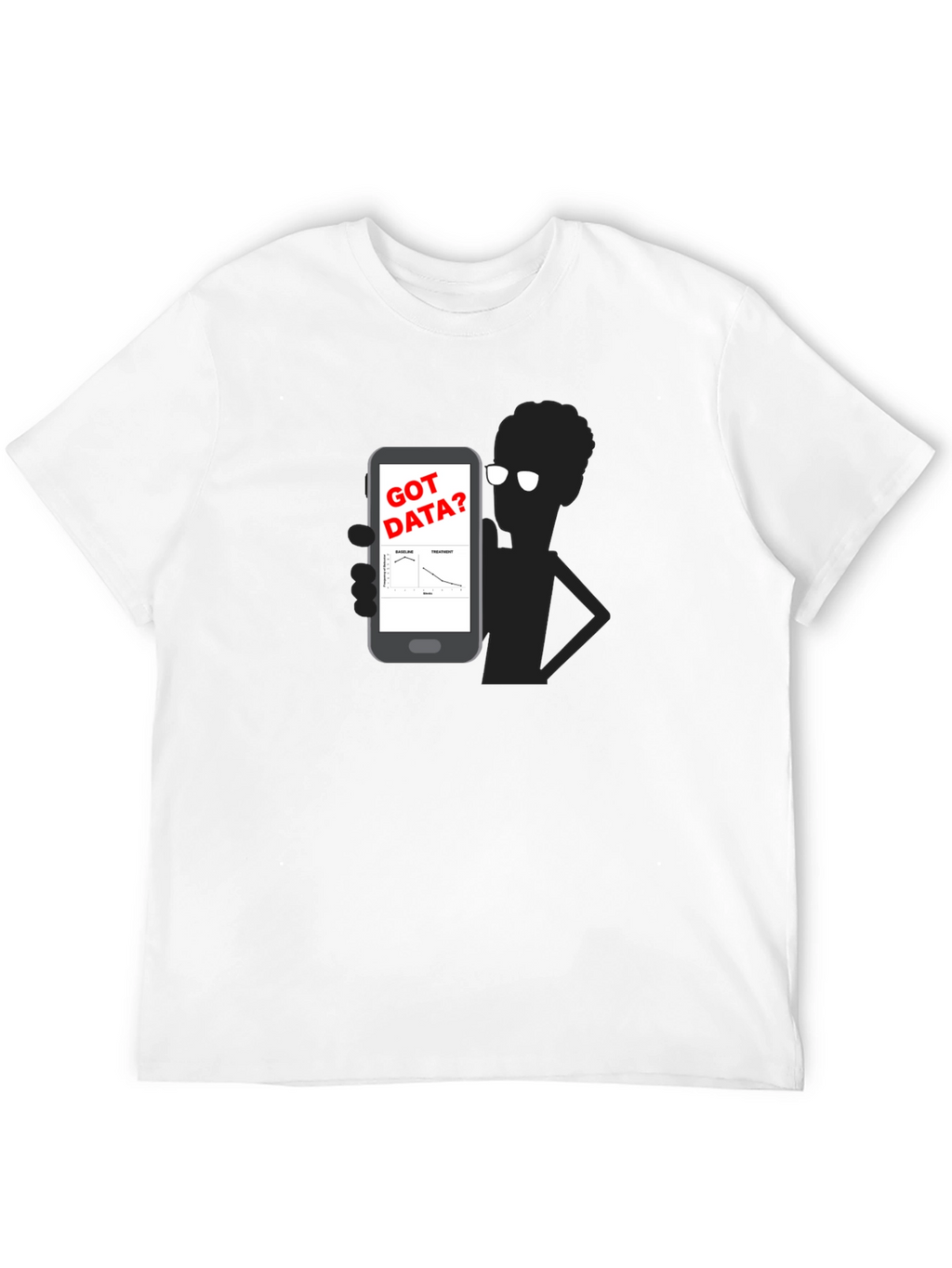 Got Data? Black Graphic Tee - Science Humor