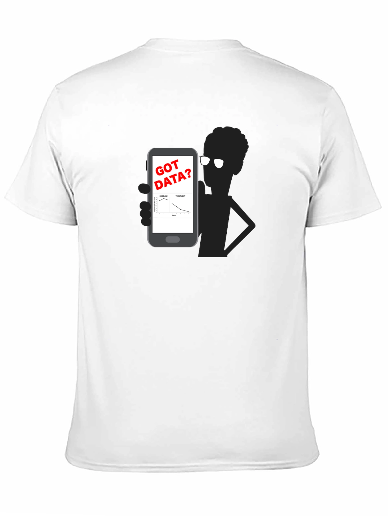 Got Data? Black Graphic Tee - Science Humor