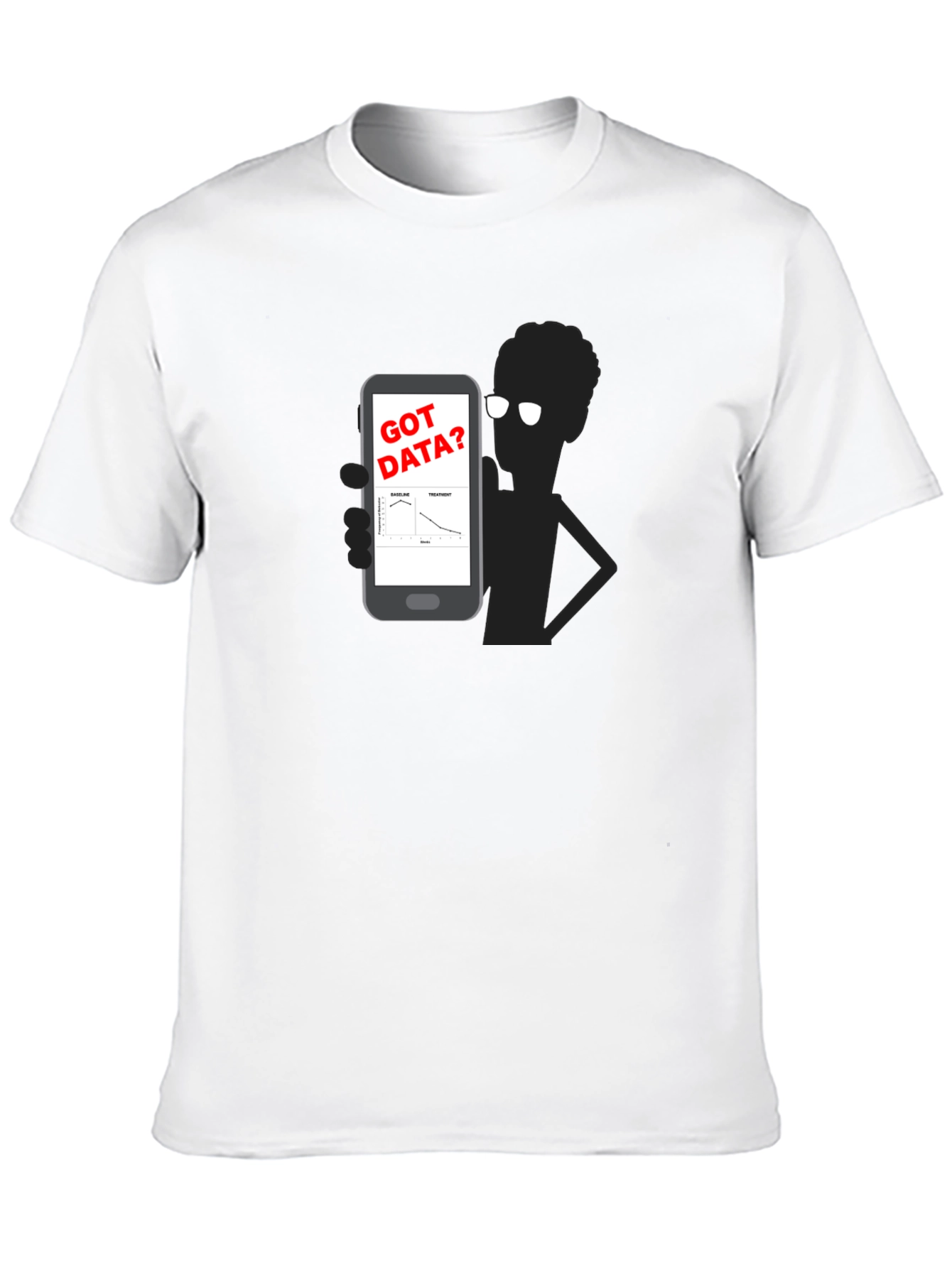 Got Data? Black Graphic Tee - Science Humor