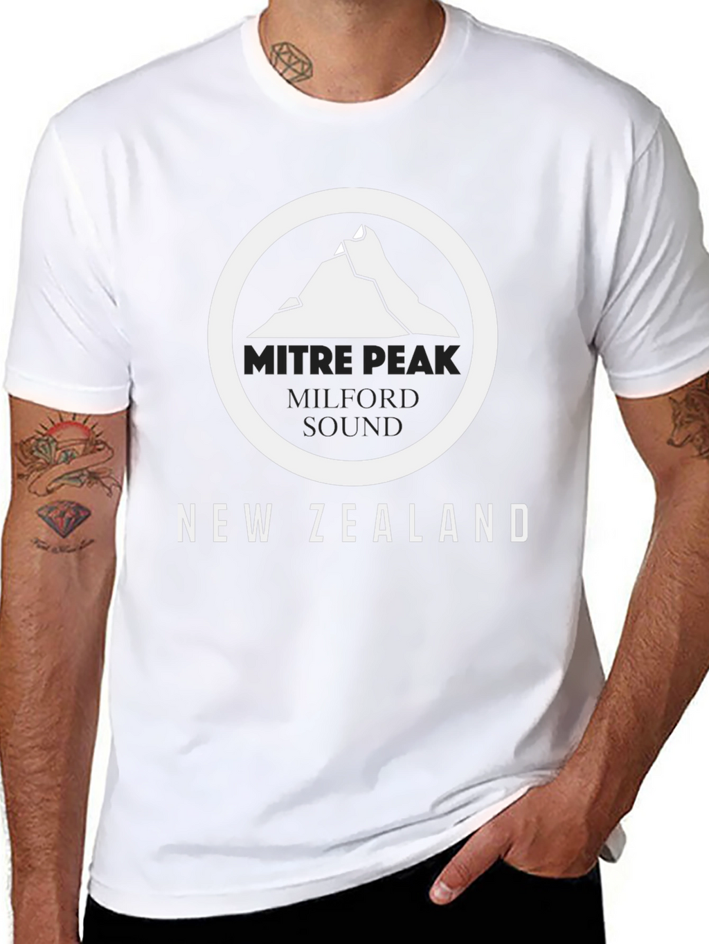 Mitre Peak New Zealand Graphic Tee