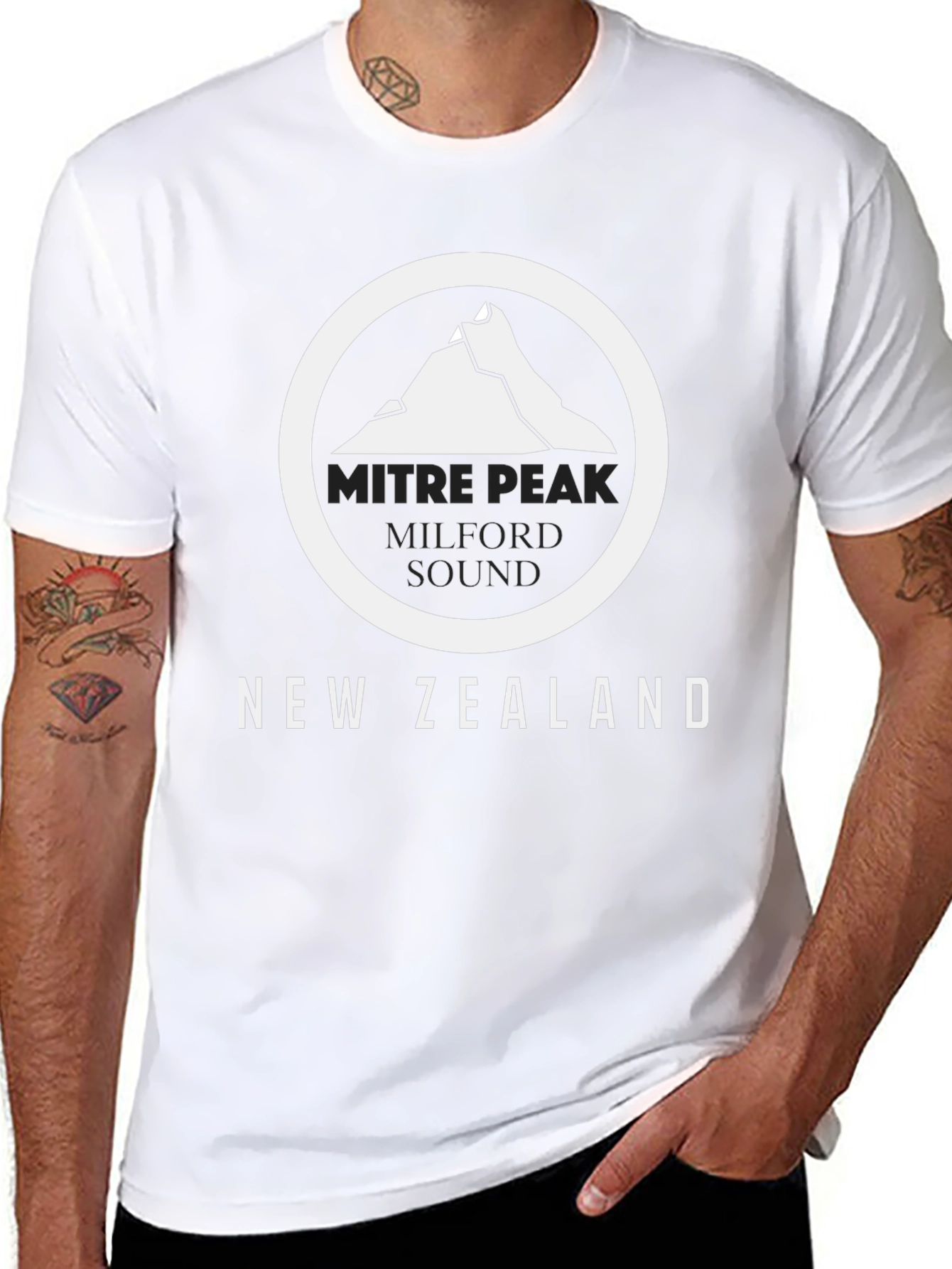 Mitre Peak New Zealand Graphic Tee