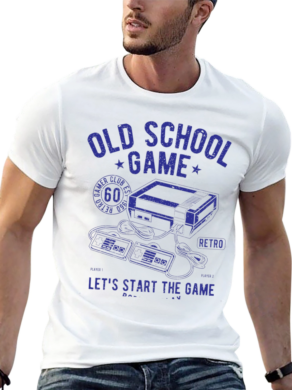 Old School Gamer T-Shirt - Retro Console Design
