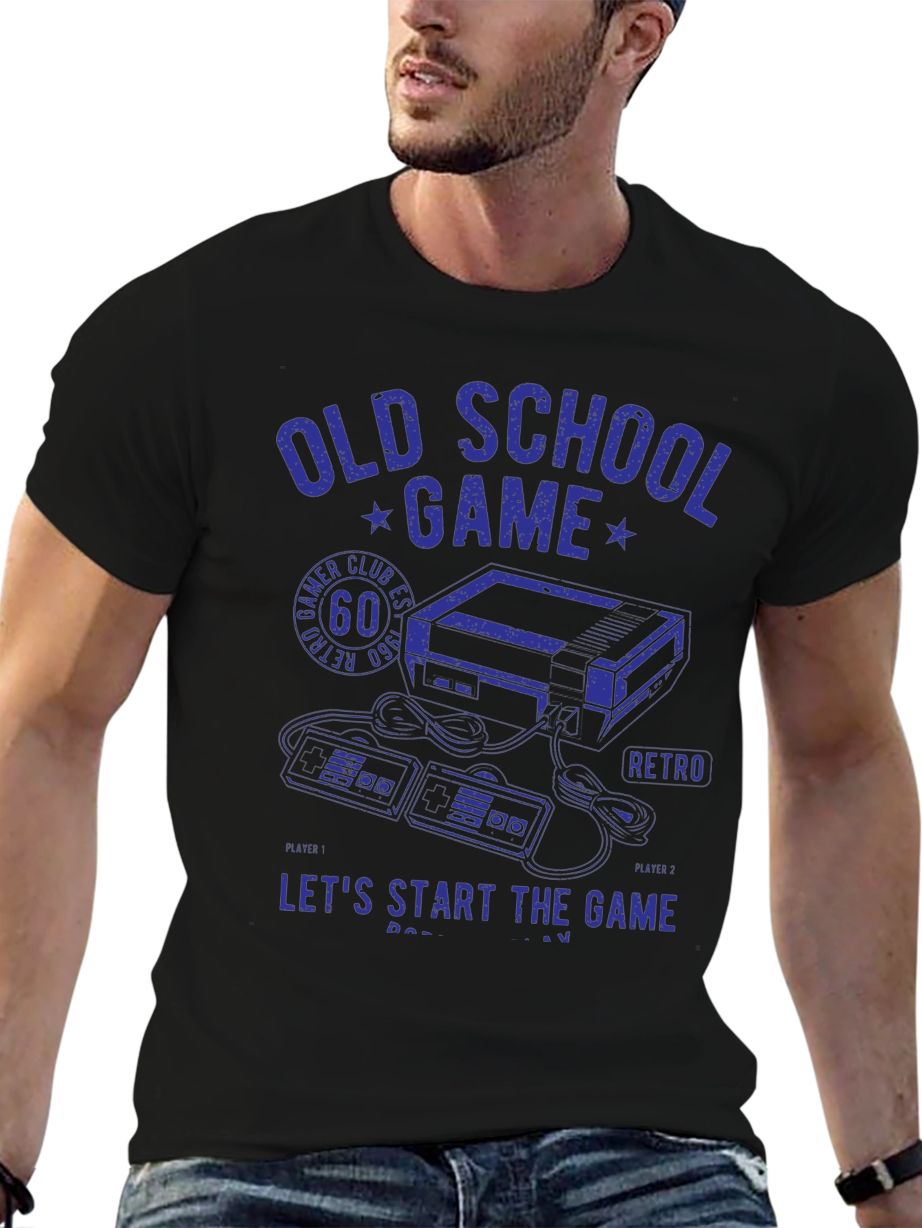 Old School Gamer T-Shirt - Retro Console Design